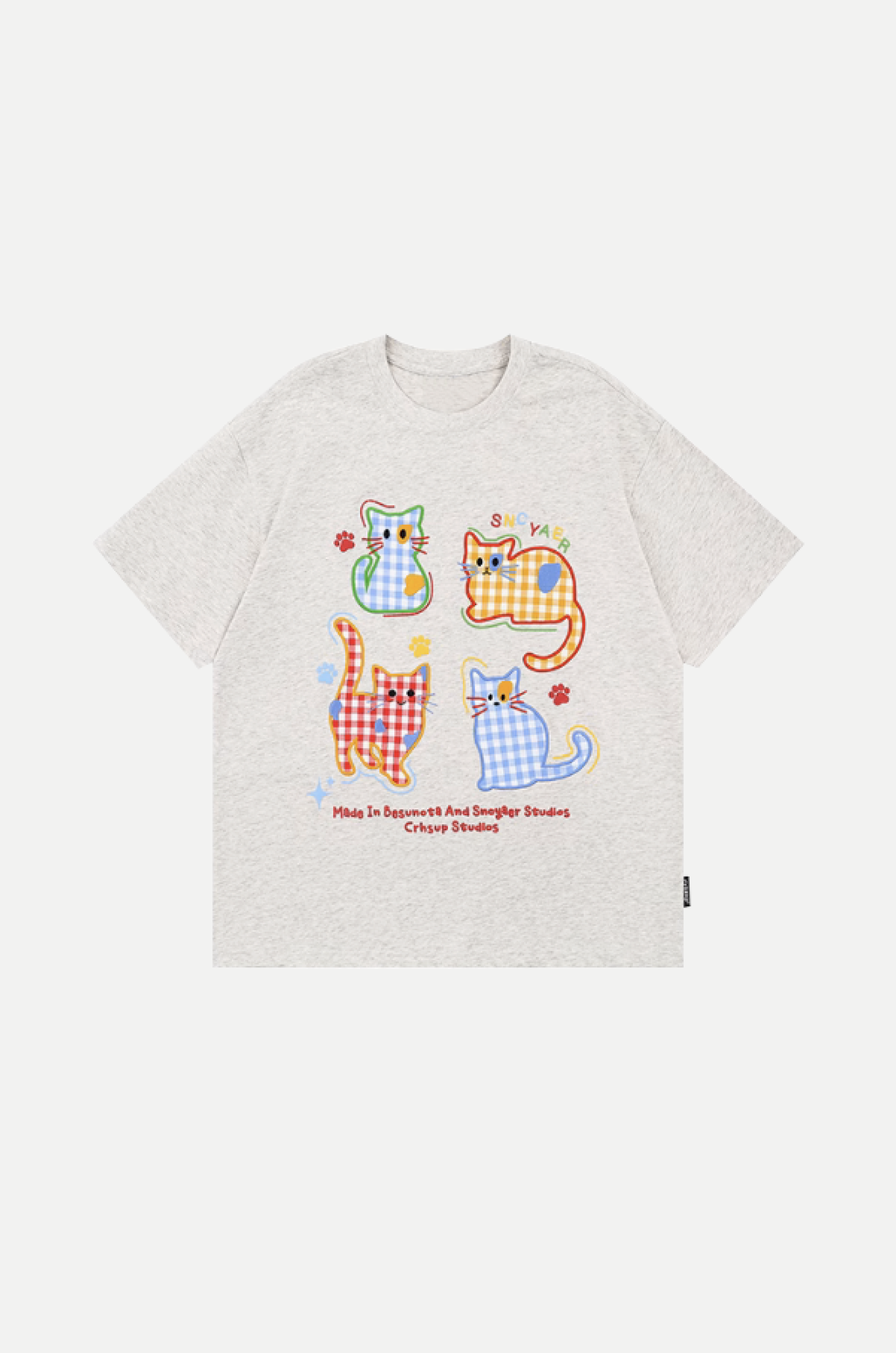 Neko Applique Funny T