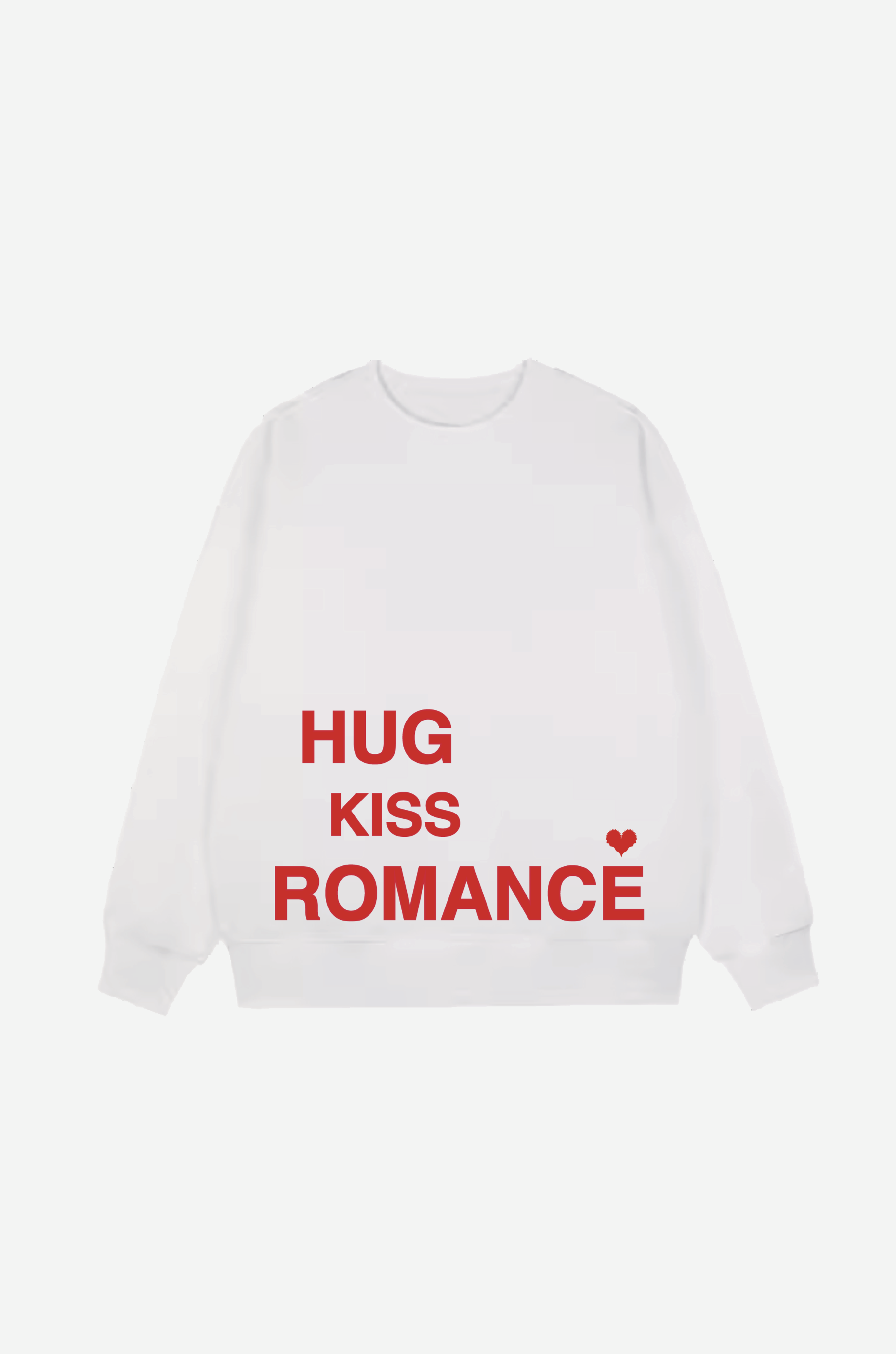 PRE ORDER / HUG KISS ROMANCE 'Red Logo' Sweater WH