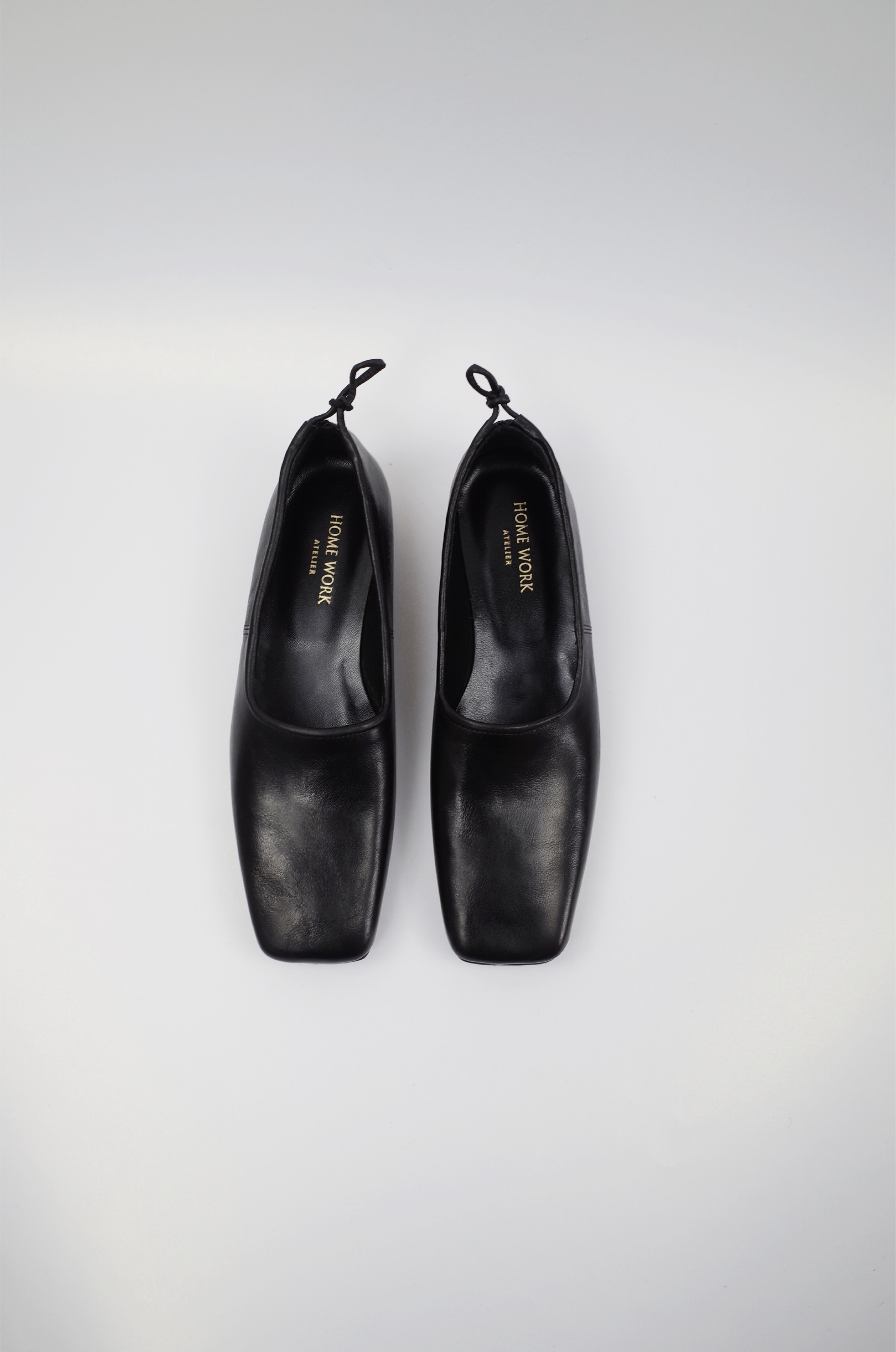 ・ Reserved items ・ Craftsman Made Leather 100% Ribbon Flats (Black)