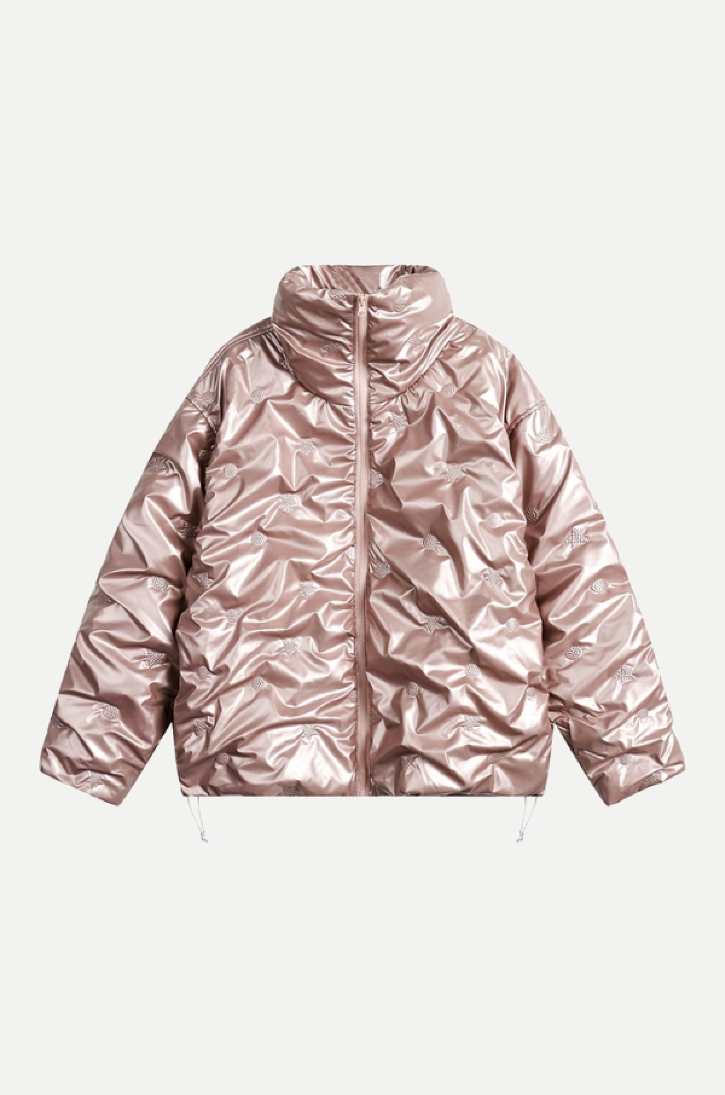 Metallic Crease Down Coat