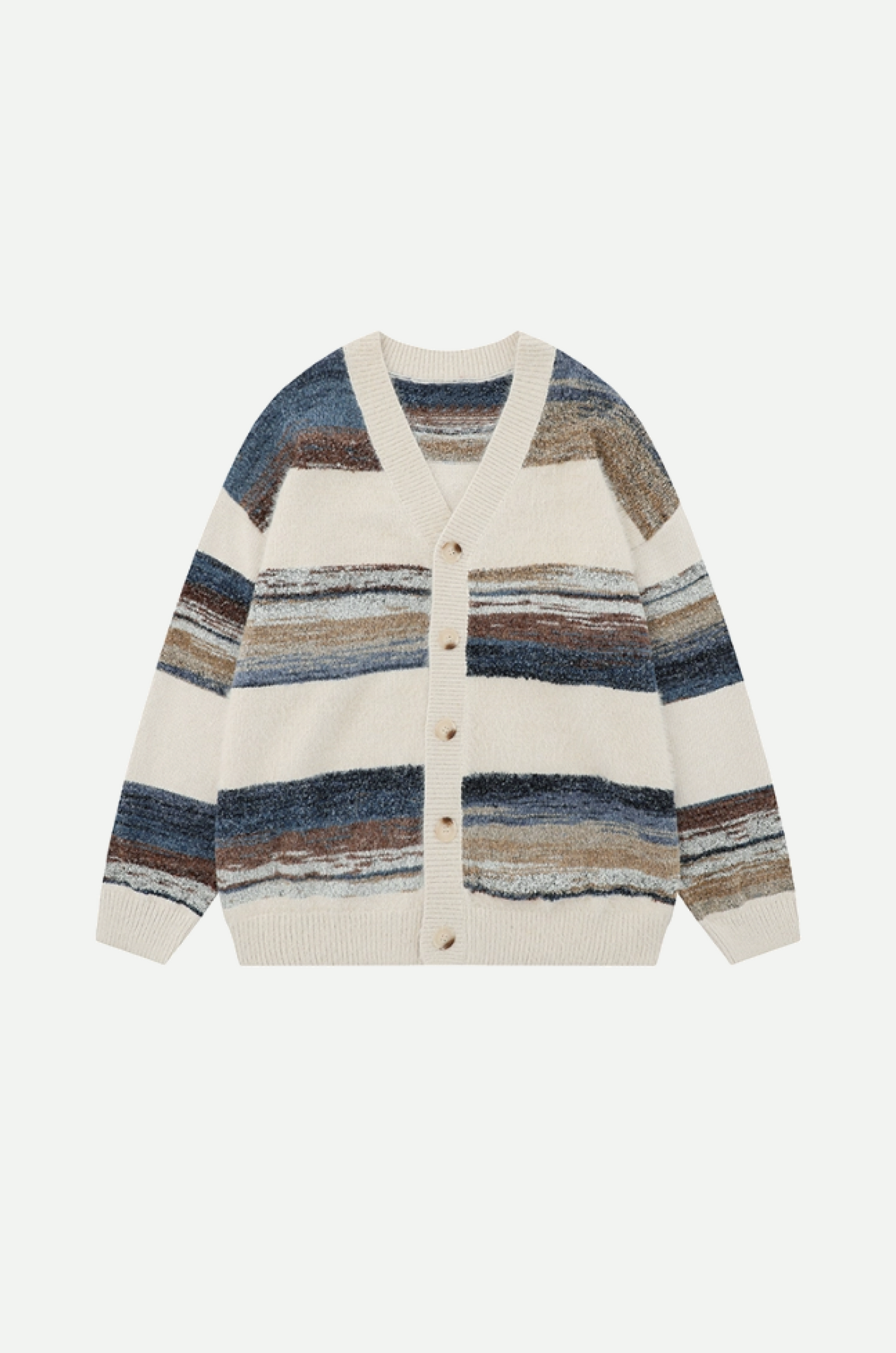 Relaxed Fuzzy Block Cardigan