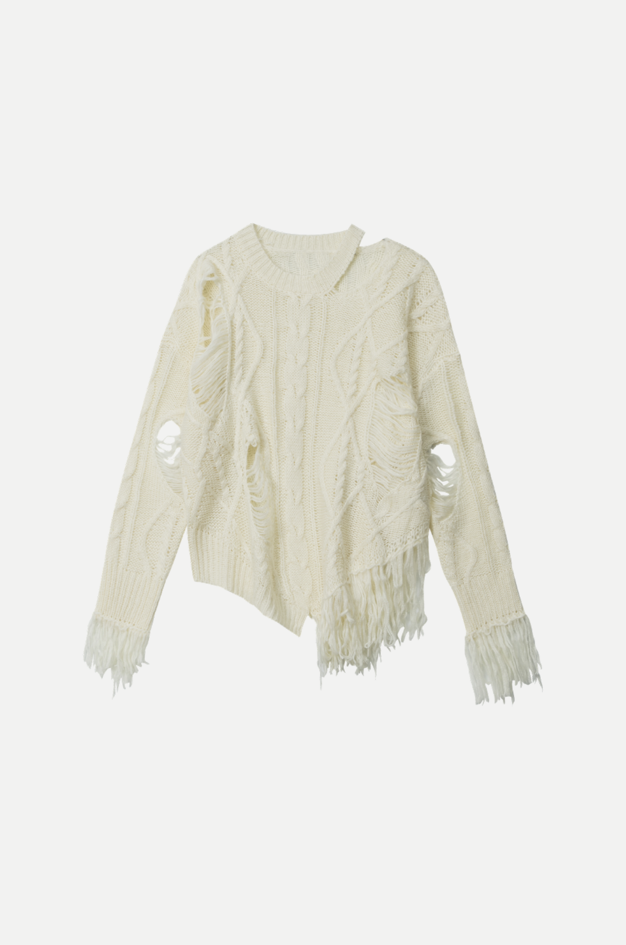 Cut-Off Broken Sweater