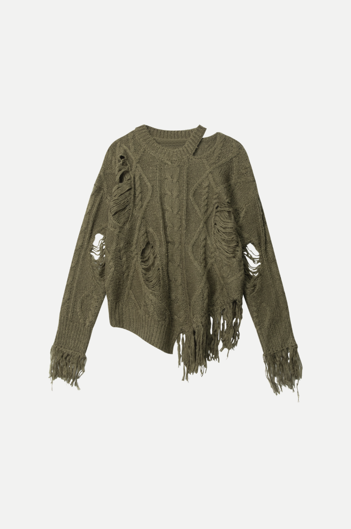 Cut-Off Broken Sweater