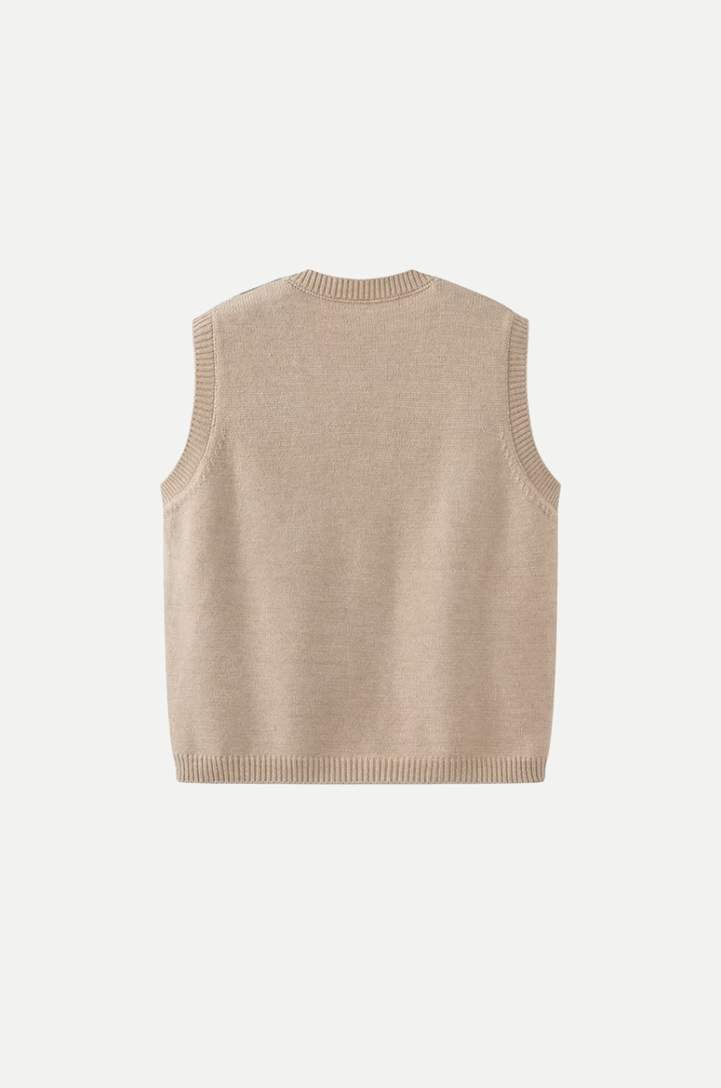 Painterly Style Knit Vest