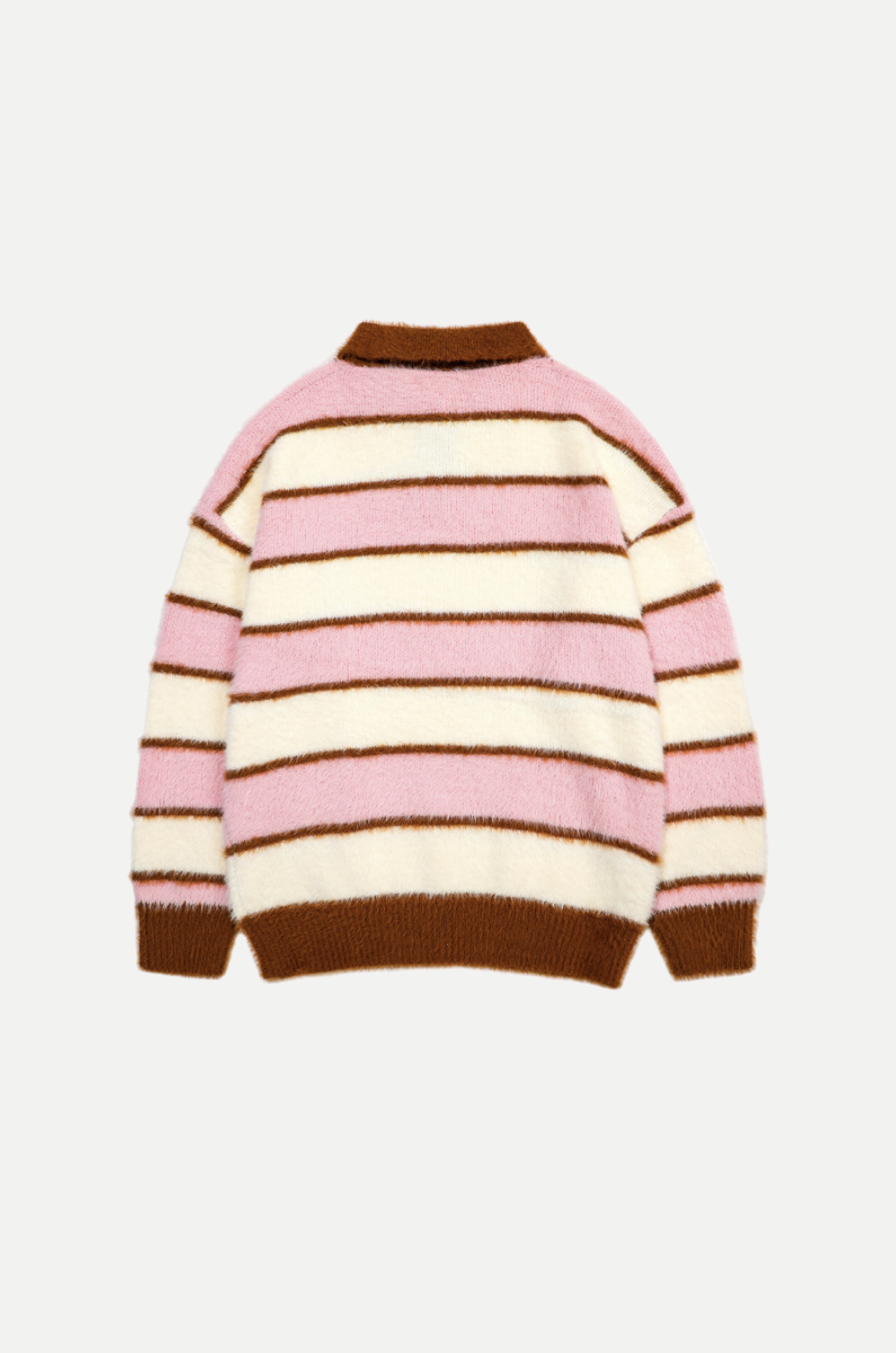 Polo Neck Multistripe Sweater