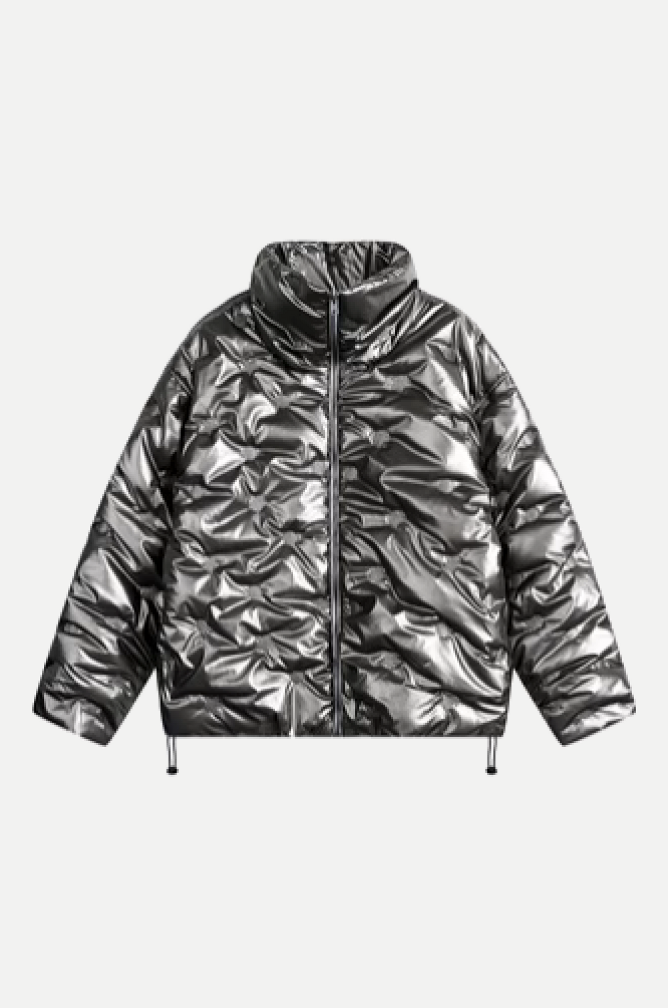 Metallic Crease Down Coat