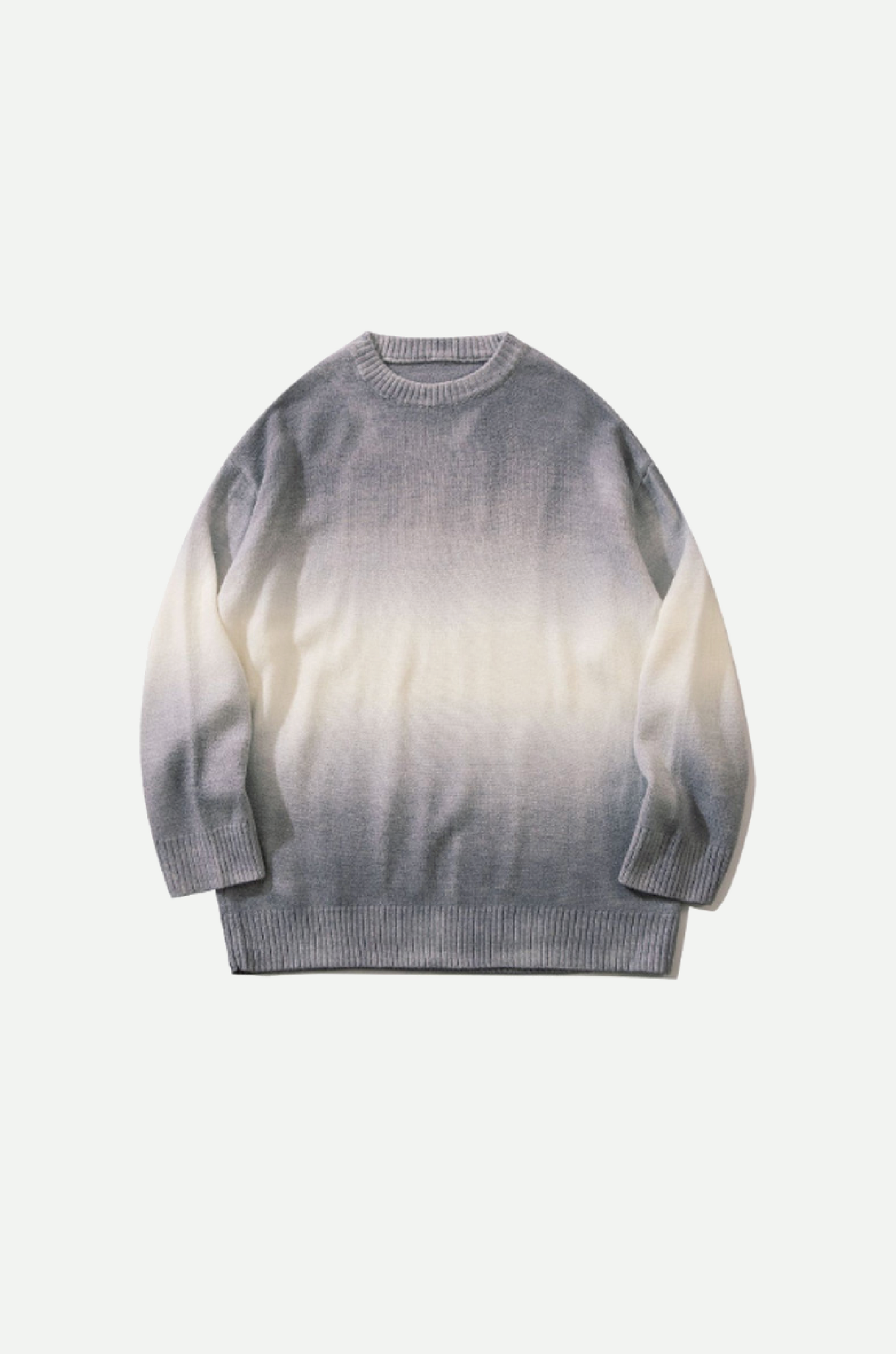 Round Collar Gradient Sweater