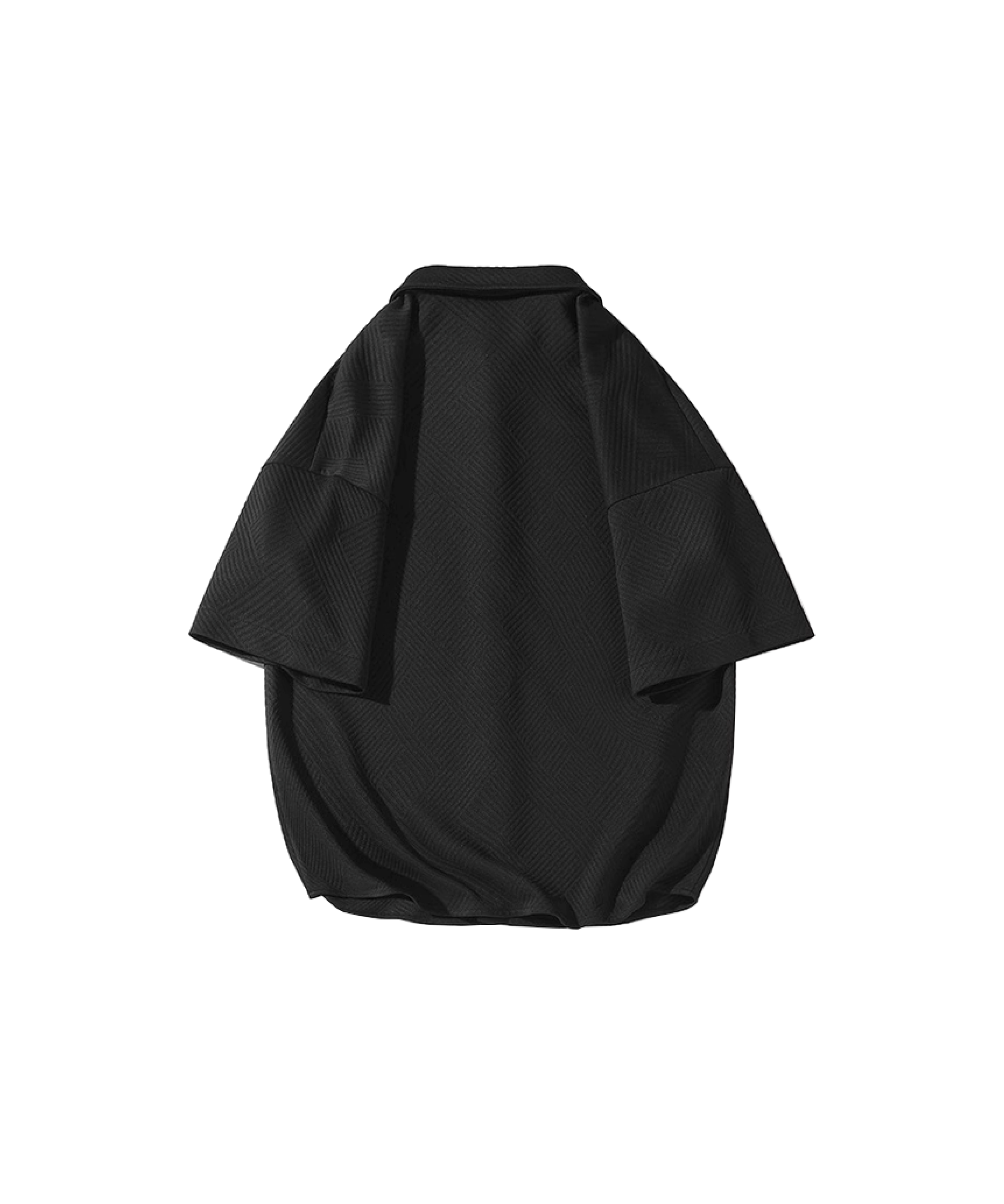 Embossed Diagonal Short Sleeve Shirt