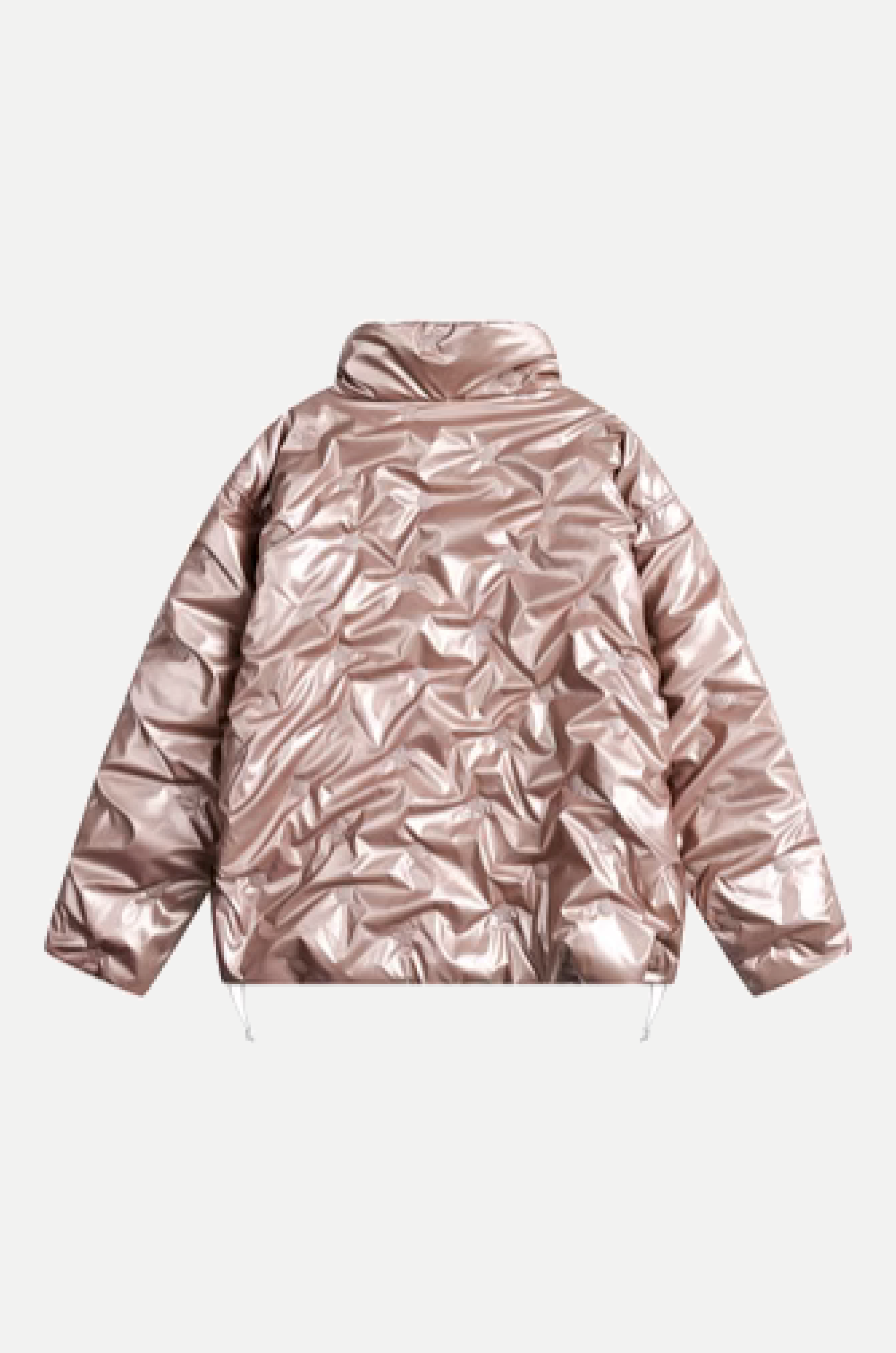 Metallic Crease Down Coat