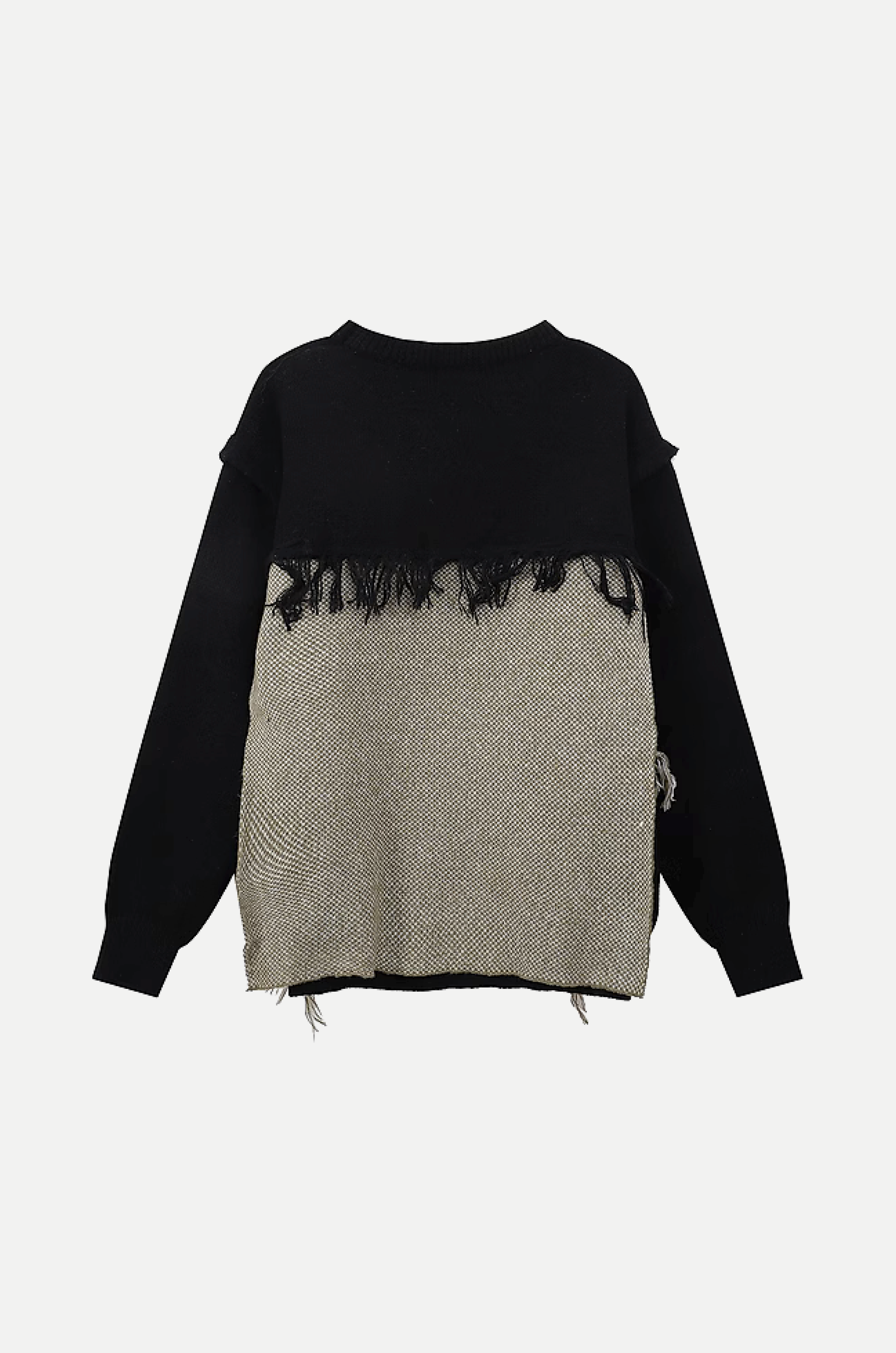 Stitching Fringe Knit