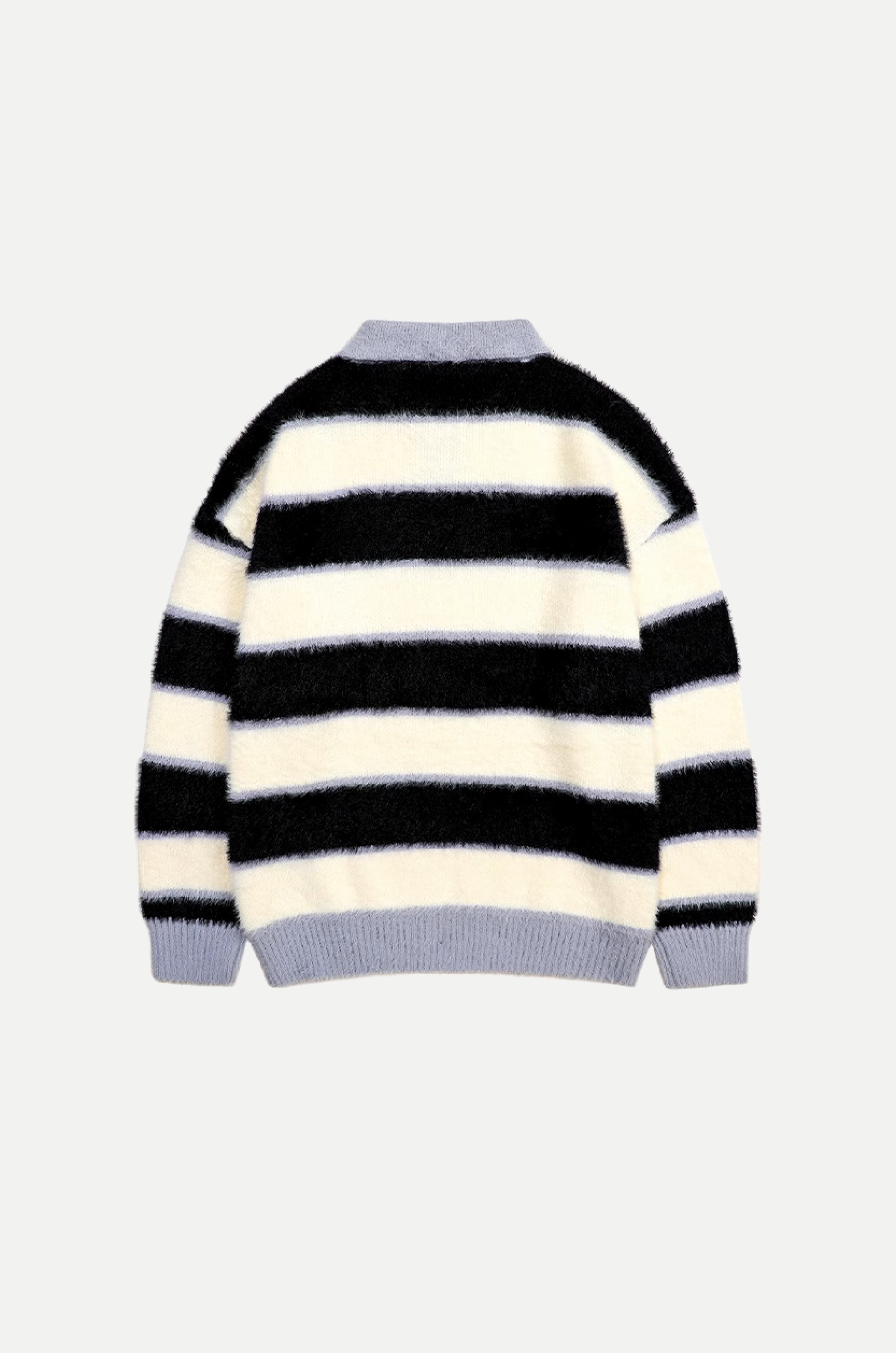 Polo Neck Multistripe Sweater