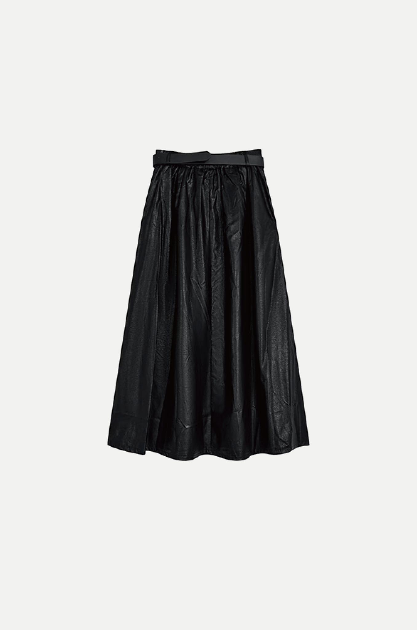 PU Leather Full Skirt