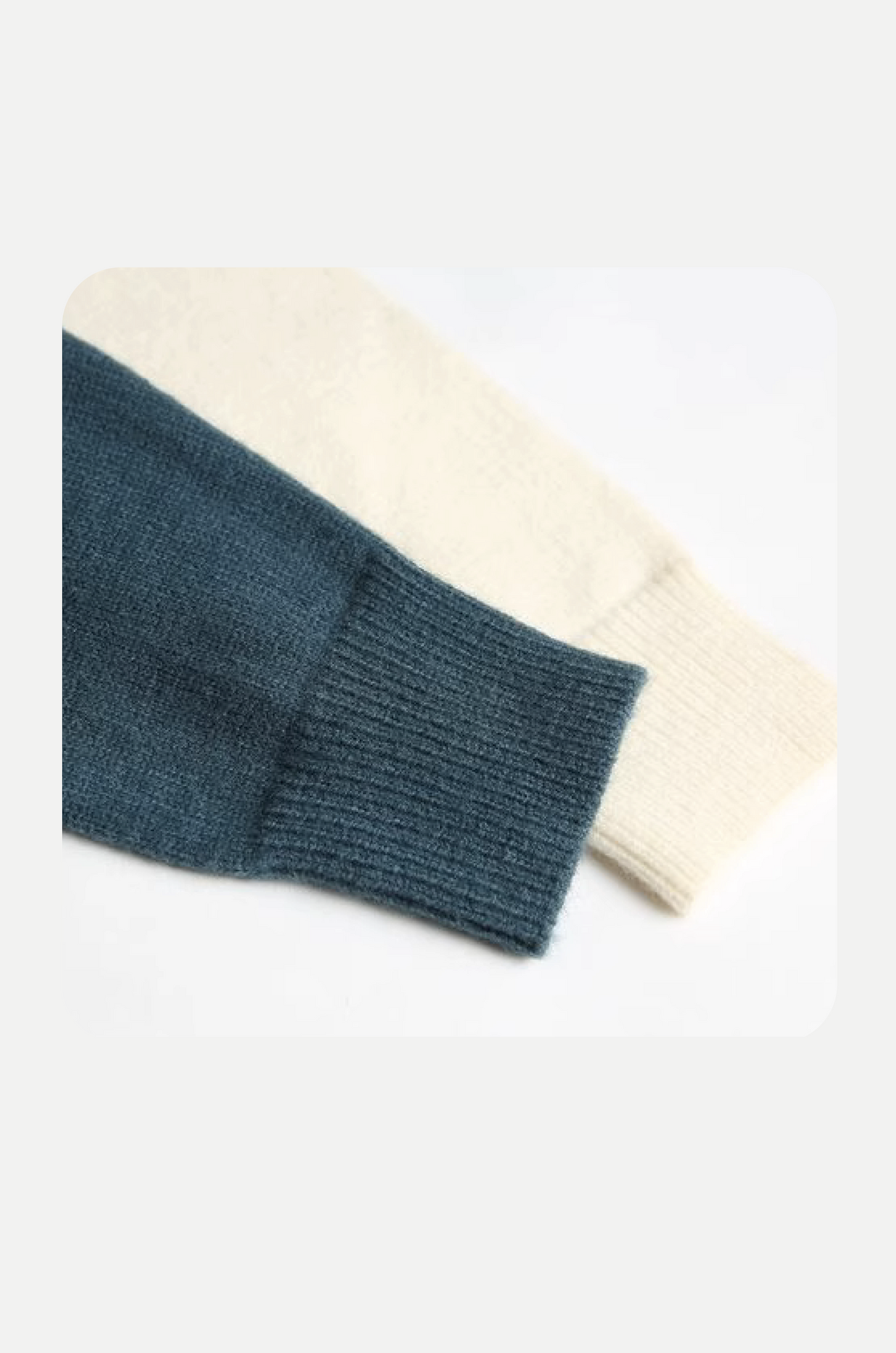 Cable Color Block Patch Sweater