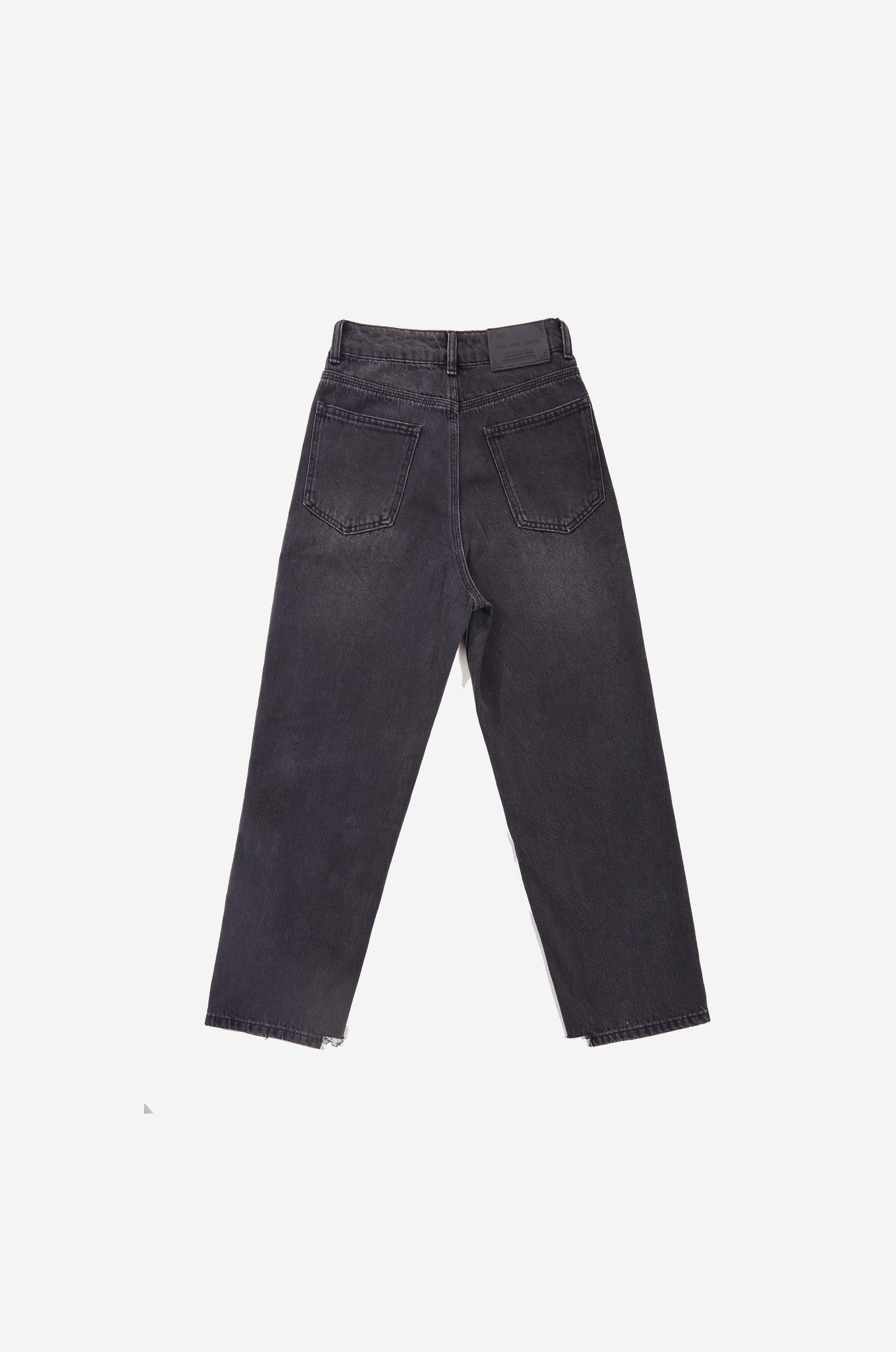 Brushed Vintage Loose-fitting Dad Jeans