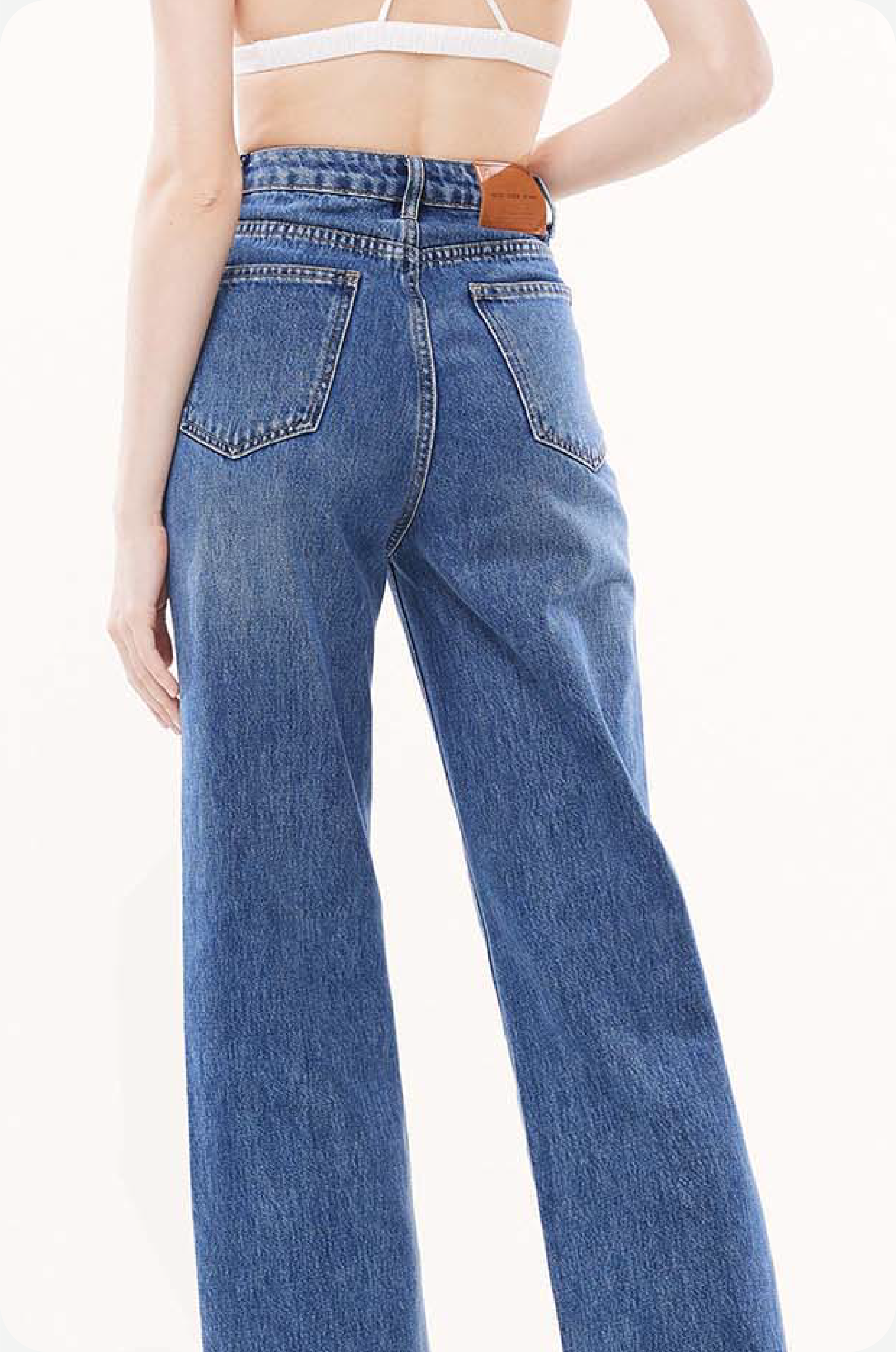 Vintage Denim Flared Pants