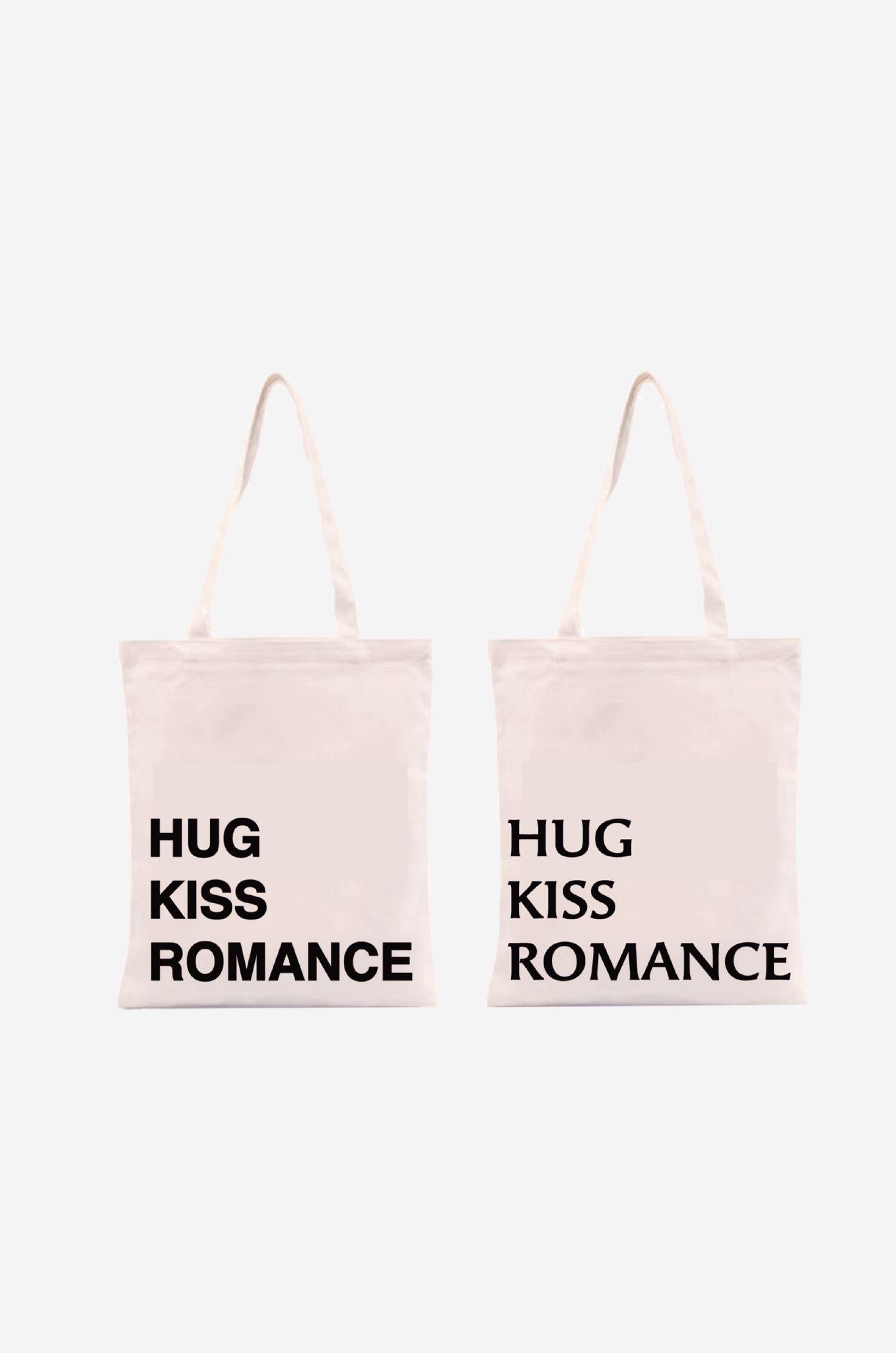 PRE ORDER / HUG KISS ROMANCE 'Black Logo' Bag IO
