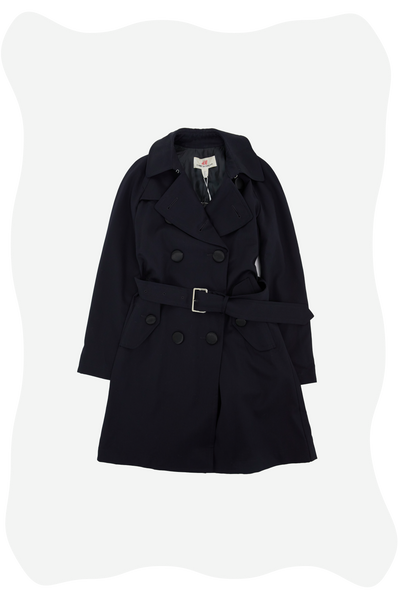 COMME des GARÇONS ダブルブレスト ロングコート SS 黒 ローブドシャンブル コムデギャルソンrobe de chambre COMME des