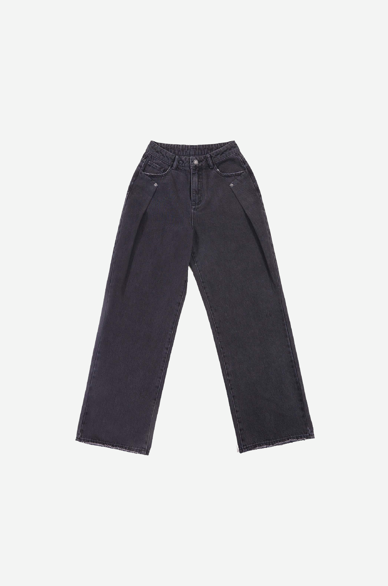 Side Seam Designed Straight Leg Jeans