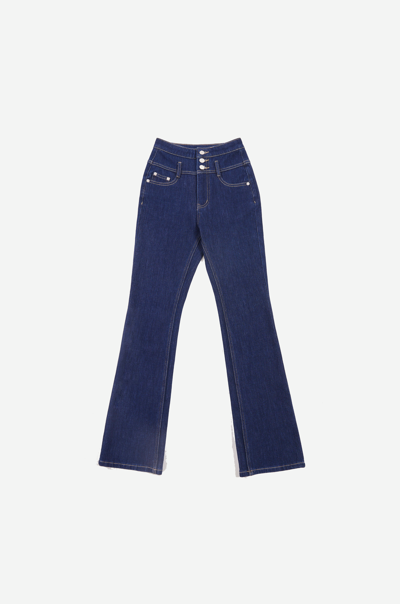High-waisted Vintage Stretch Flared Jeans