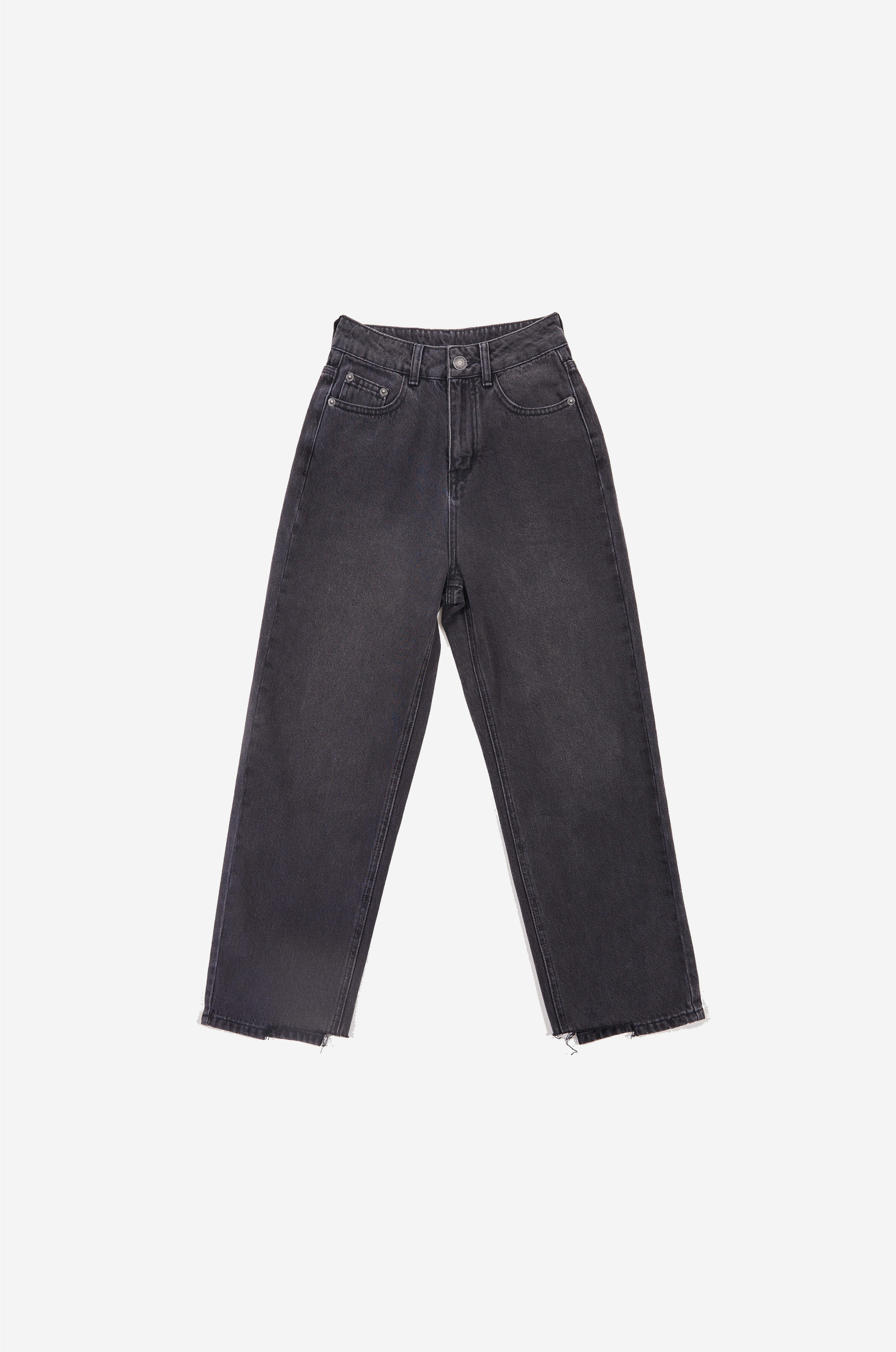 Brushed Vintage Loose-fitting Dad Jeans