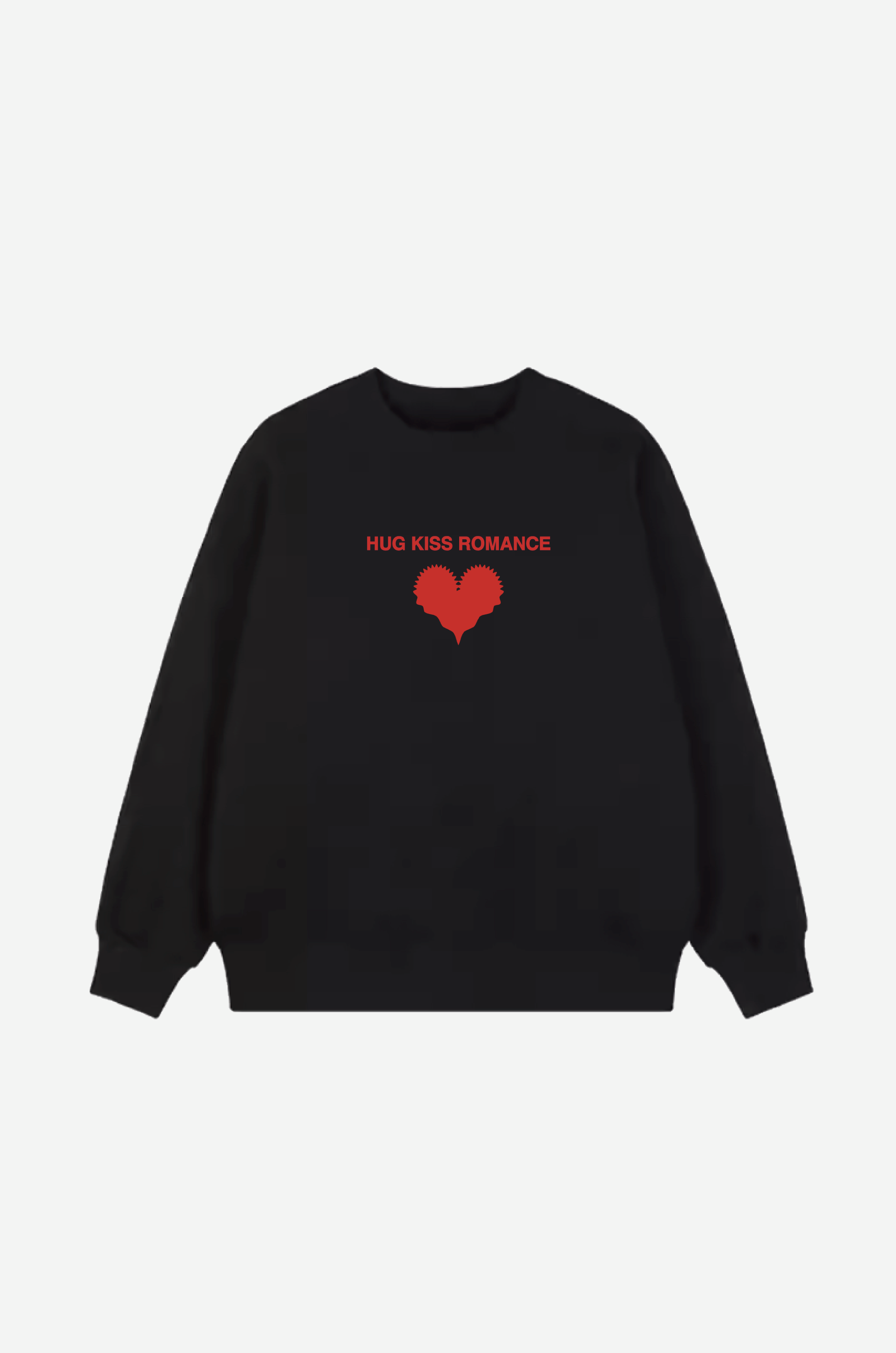 PRE ORDER / HUG KISS ROMANCE 'HEART' Sweater BK