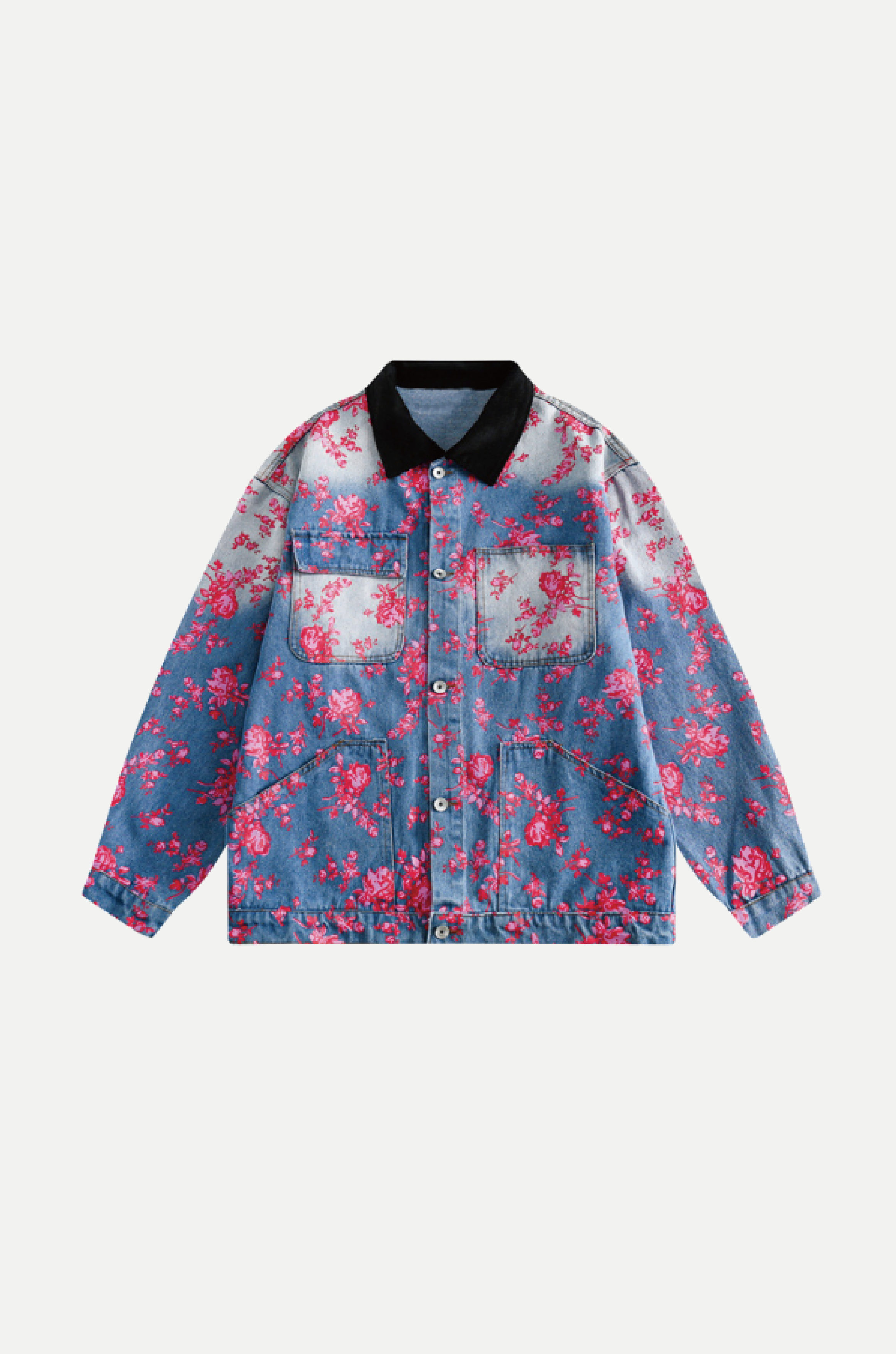 Flower Print Loose Jacket