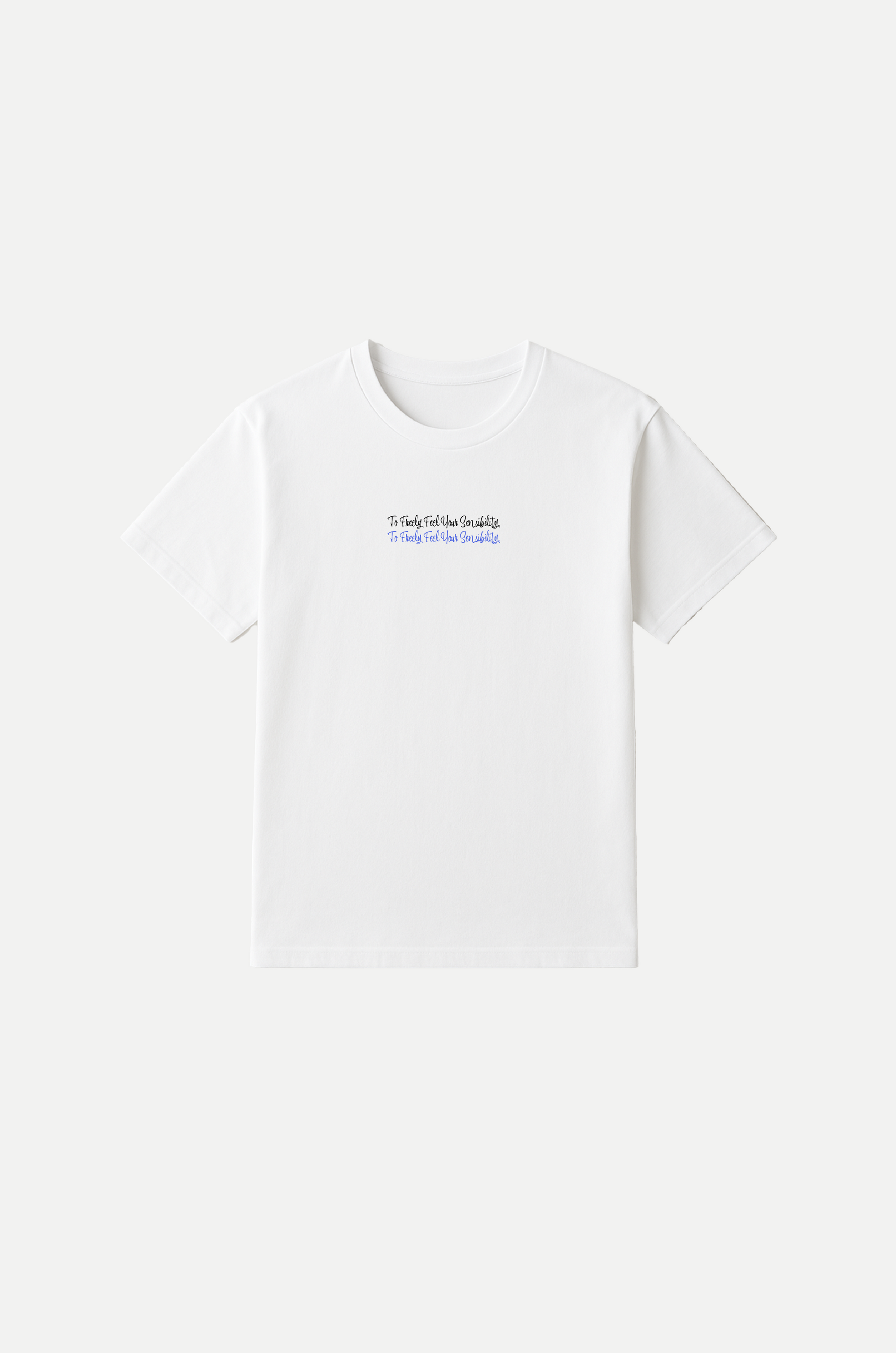 Double Color Slogan Tee