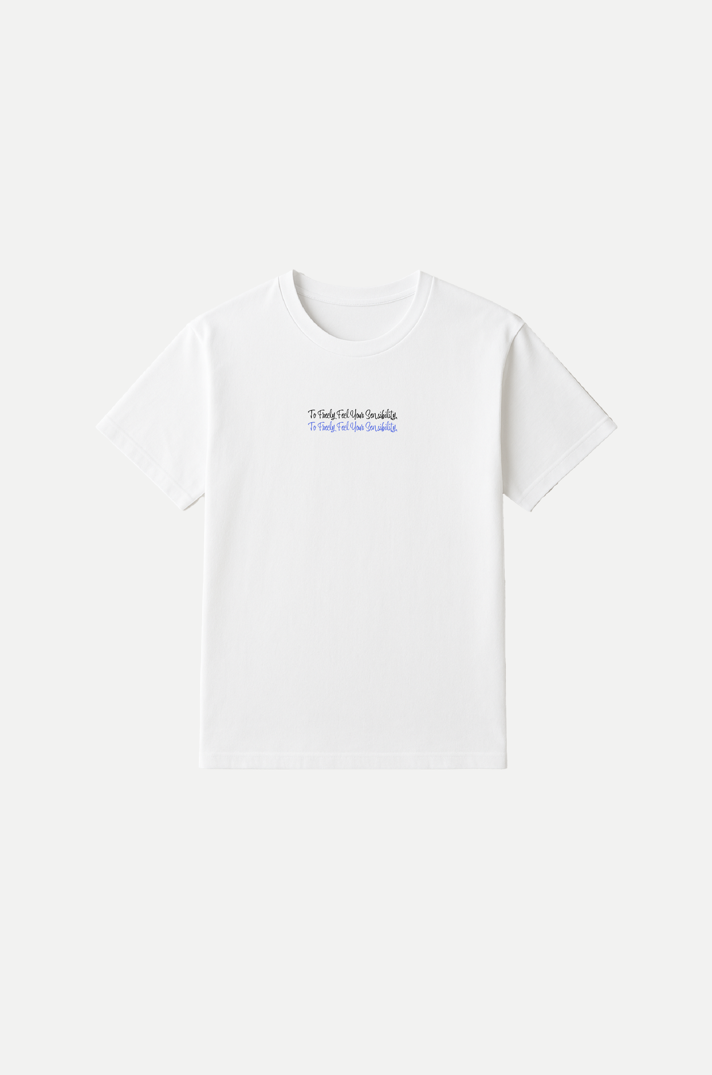 Double Color Slogan Tee