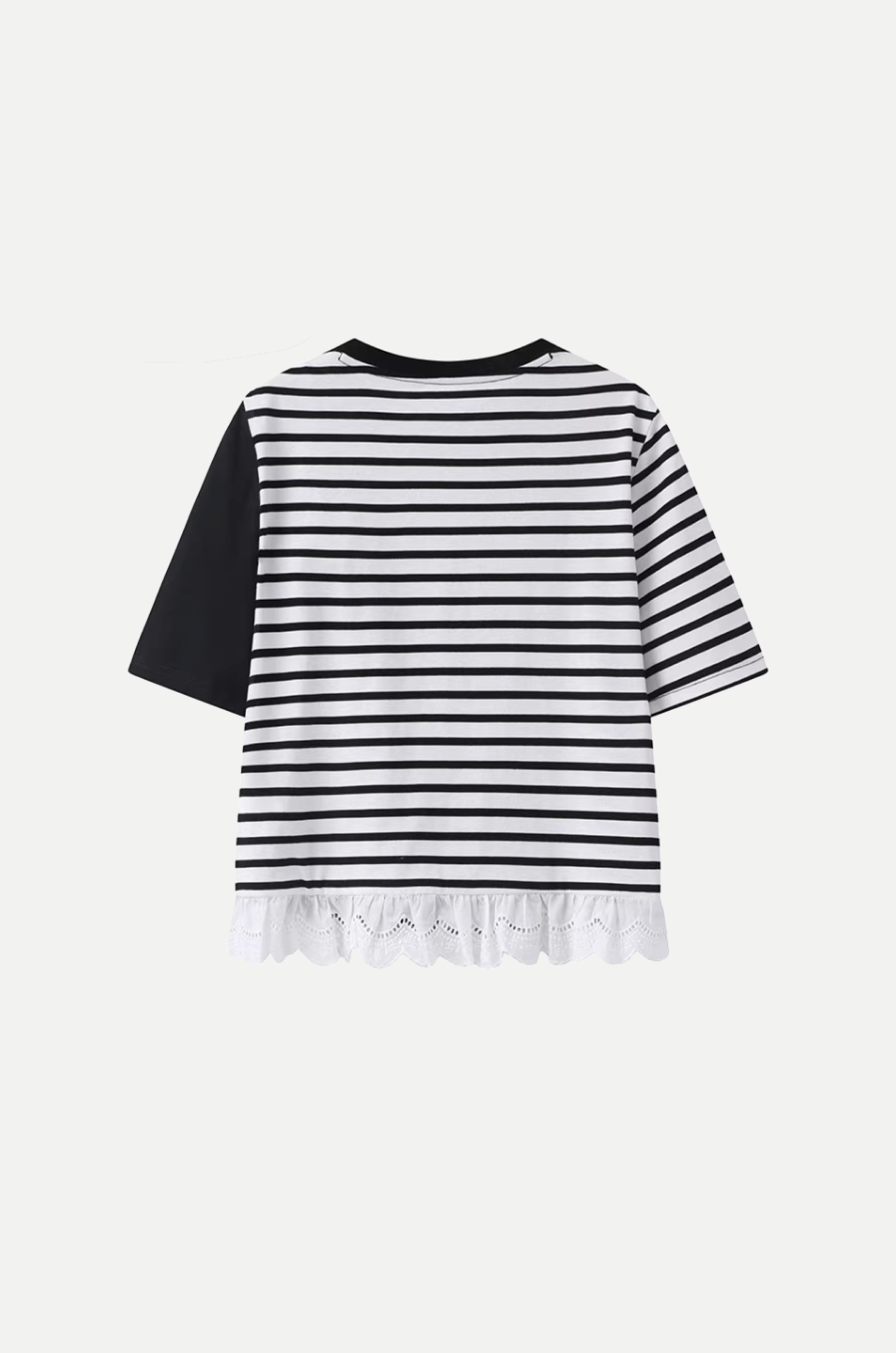 Stripe Docking Lace T