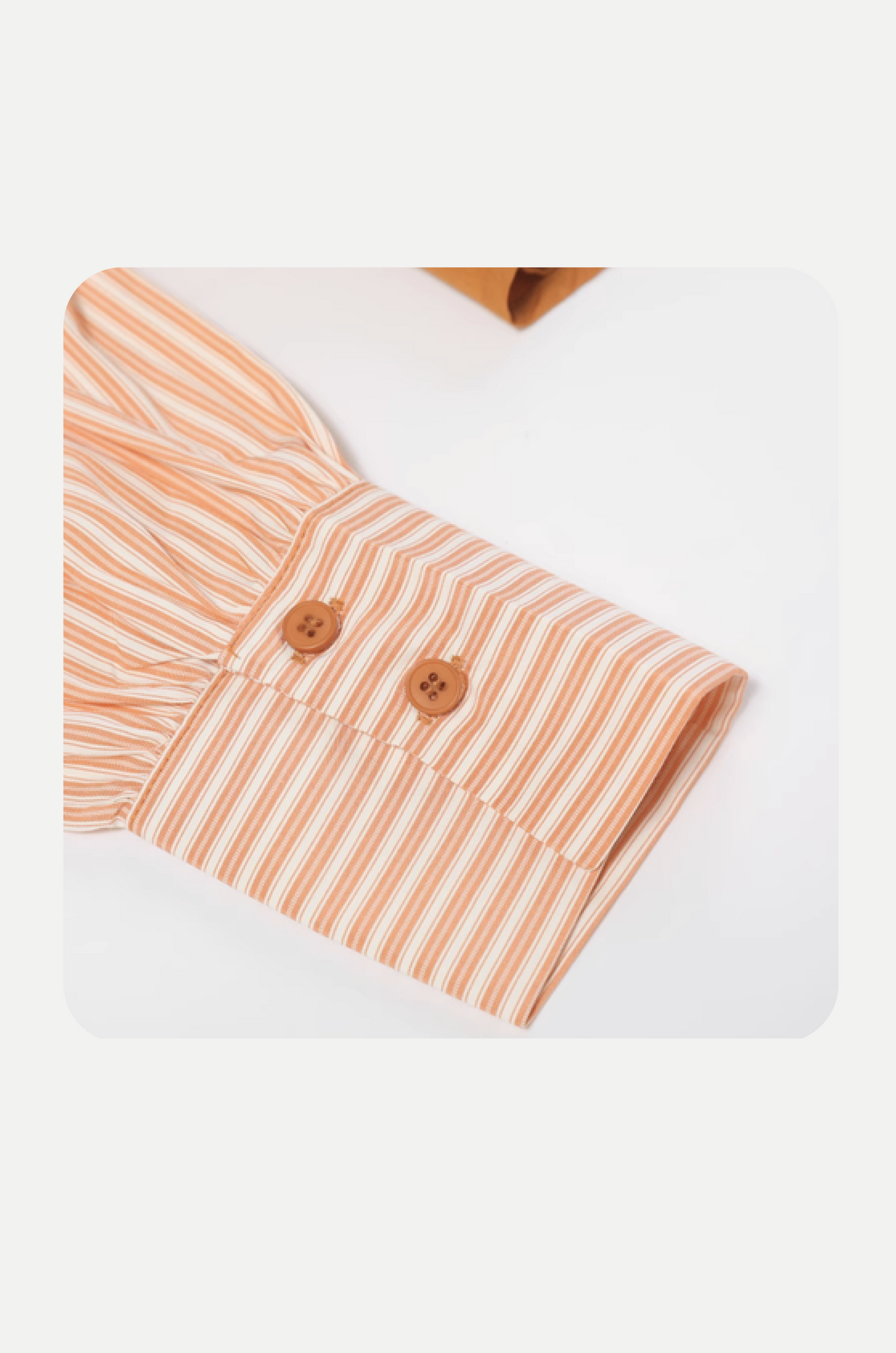 Wave Design Orange Motif Shirt