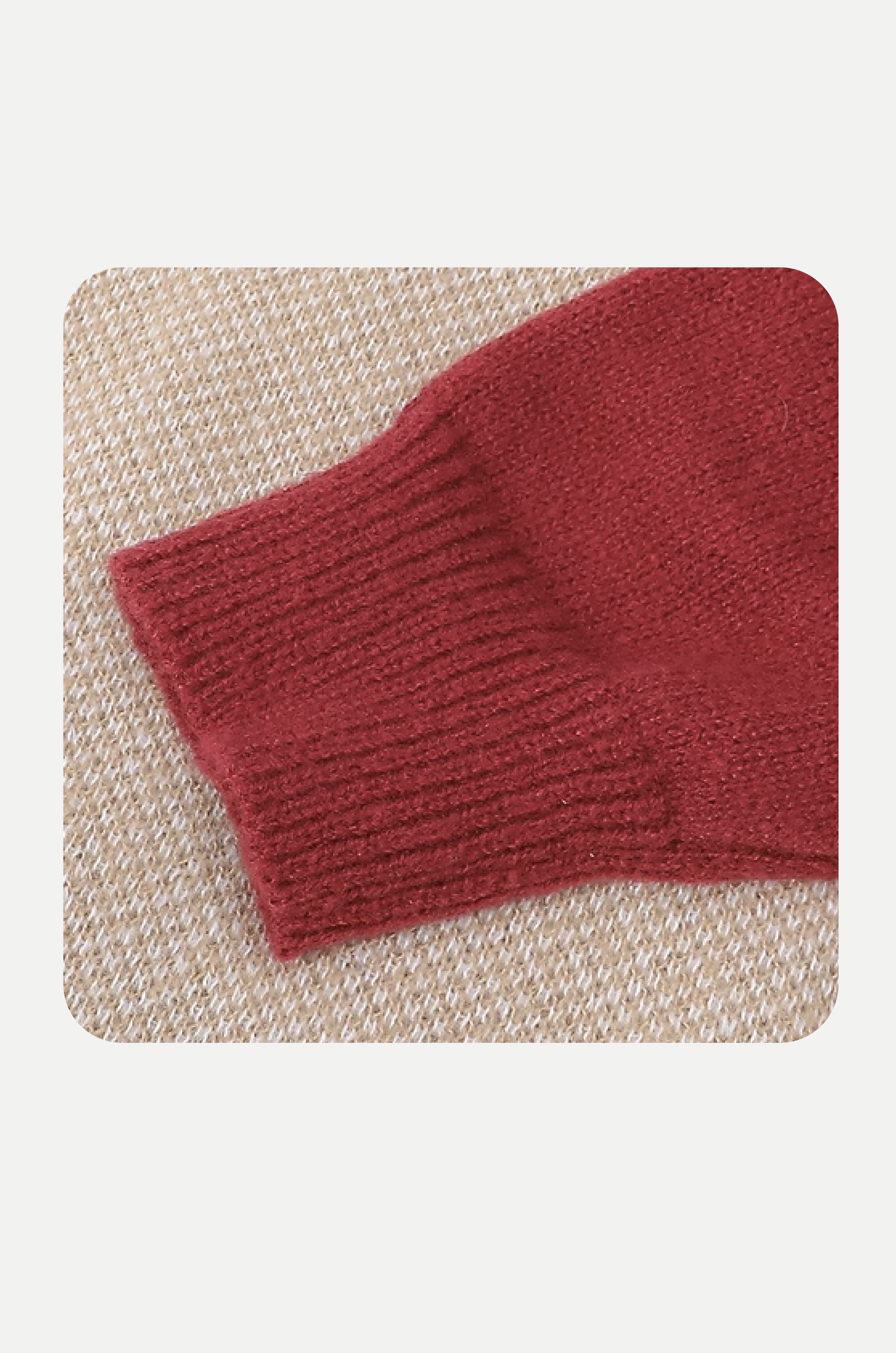 Stitching Fringe Knit