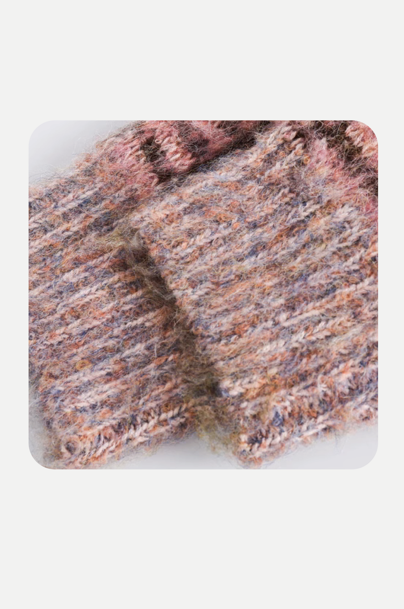 Fluffy Mohair Plaid Cardigan