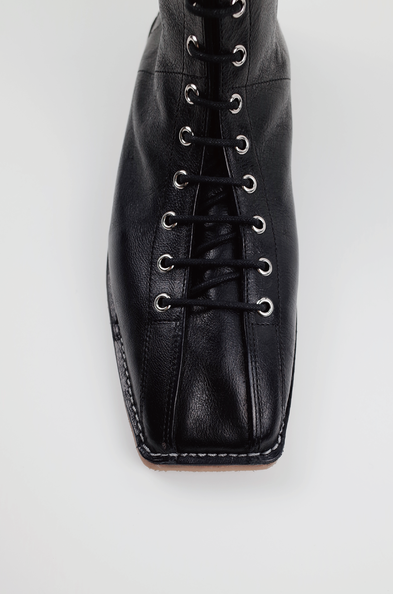 【在庫ある限り：サイズ36残り1点,50%OFF】Craftsman Leather100%  Lace-up Boots