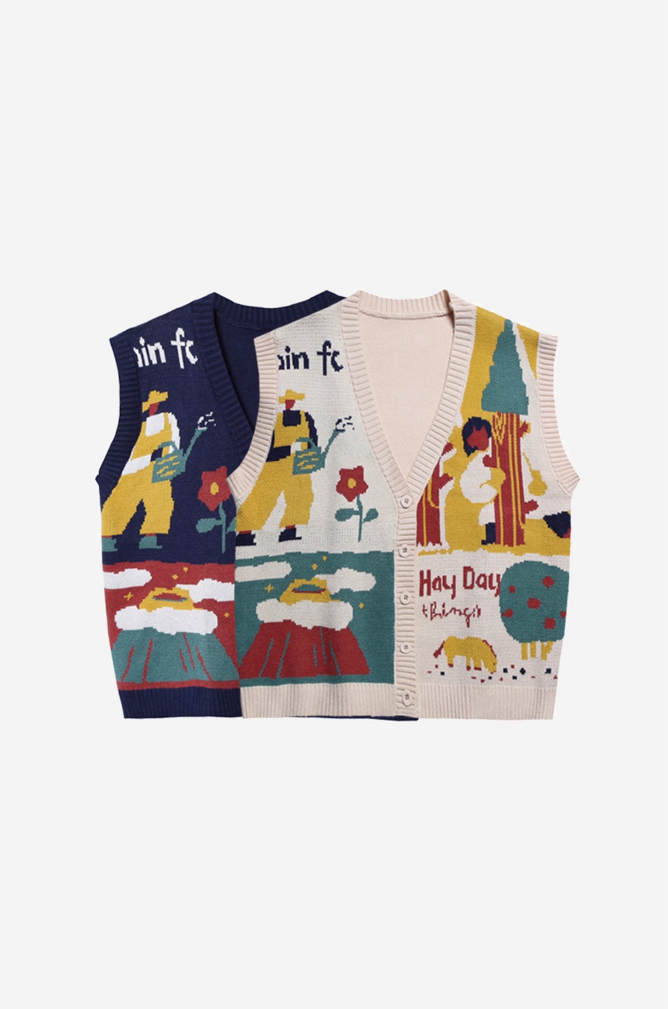 illustration Knit Vest
