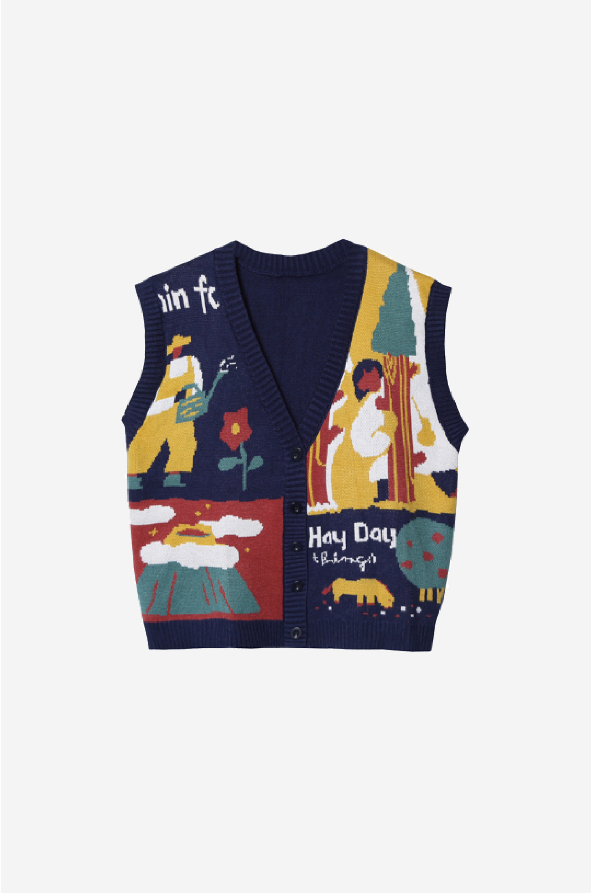 illustration Knit Vest