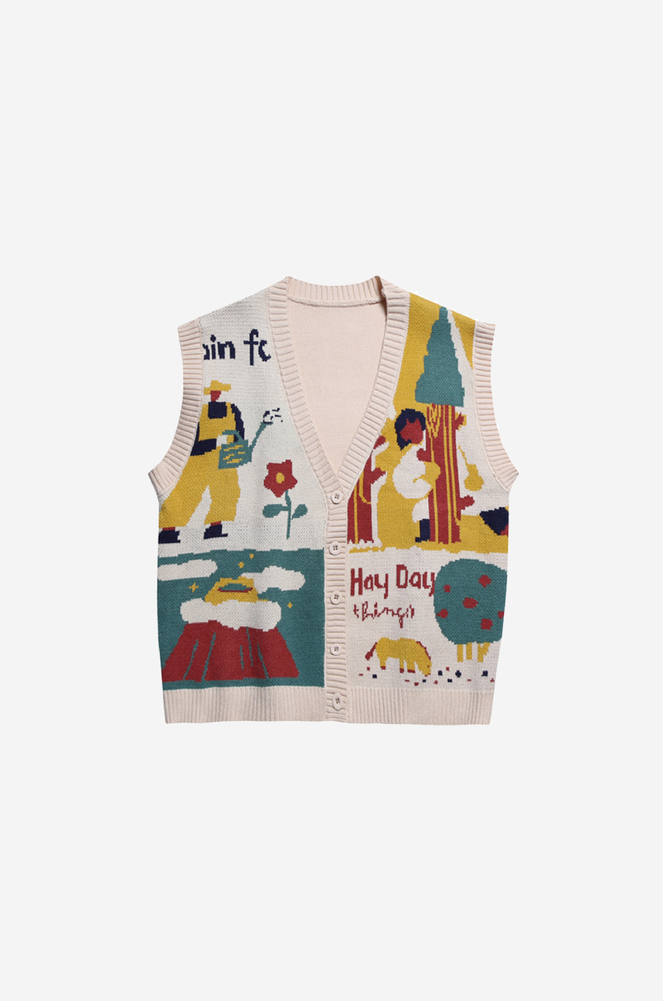 illustration Knit Vest