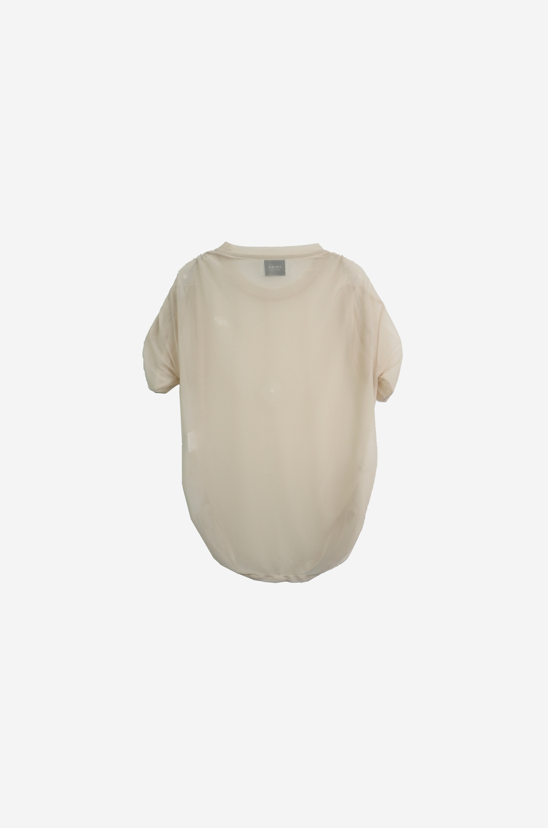 See-through Gathered T-shirt