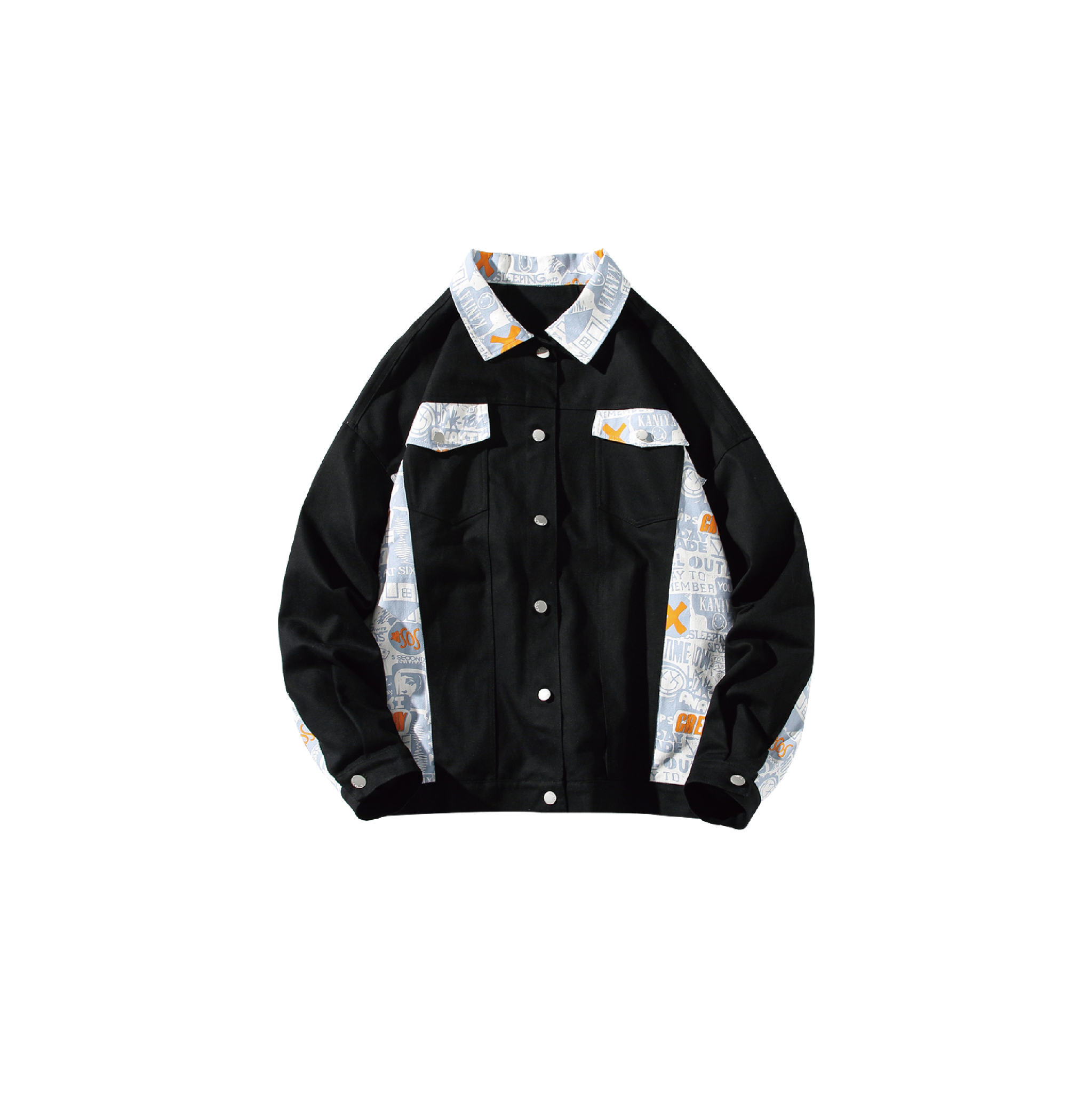 Letter Stitching Denim Jacket