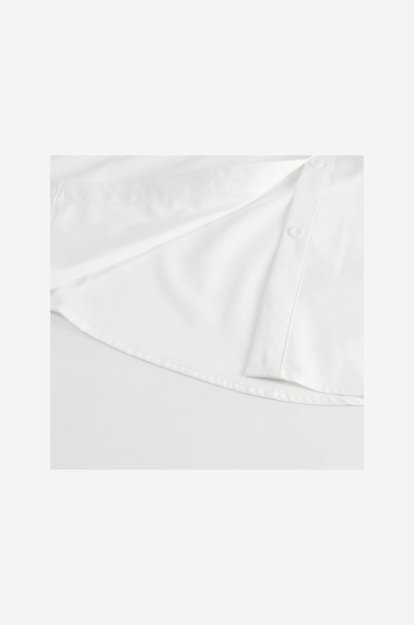 Taped Loose White Shirt
