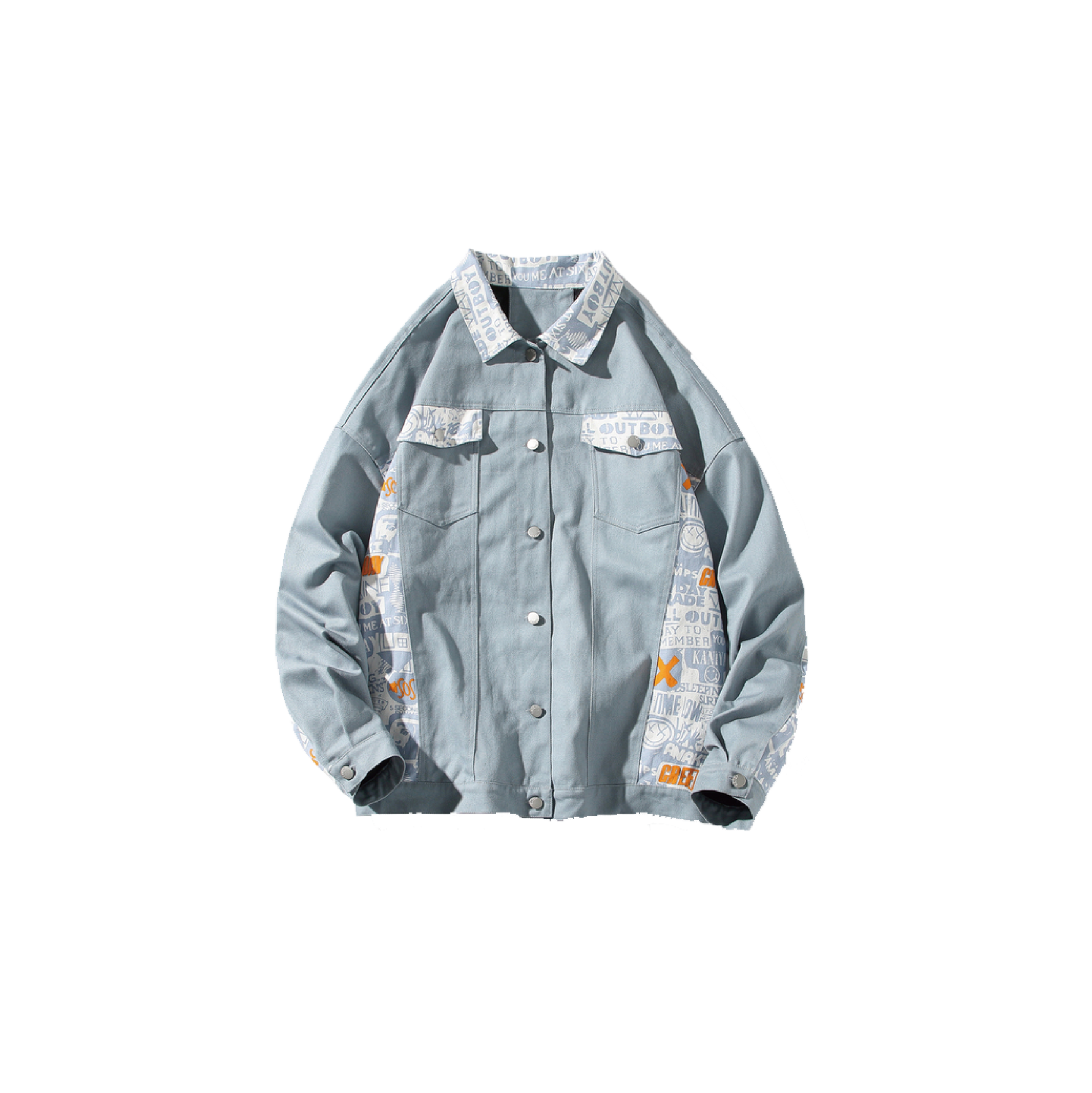 Letter Stitching Denim Jacket