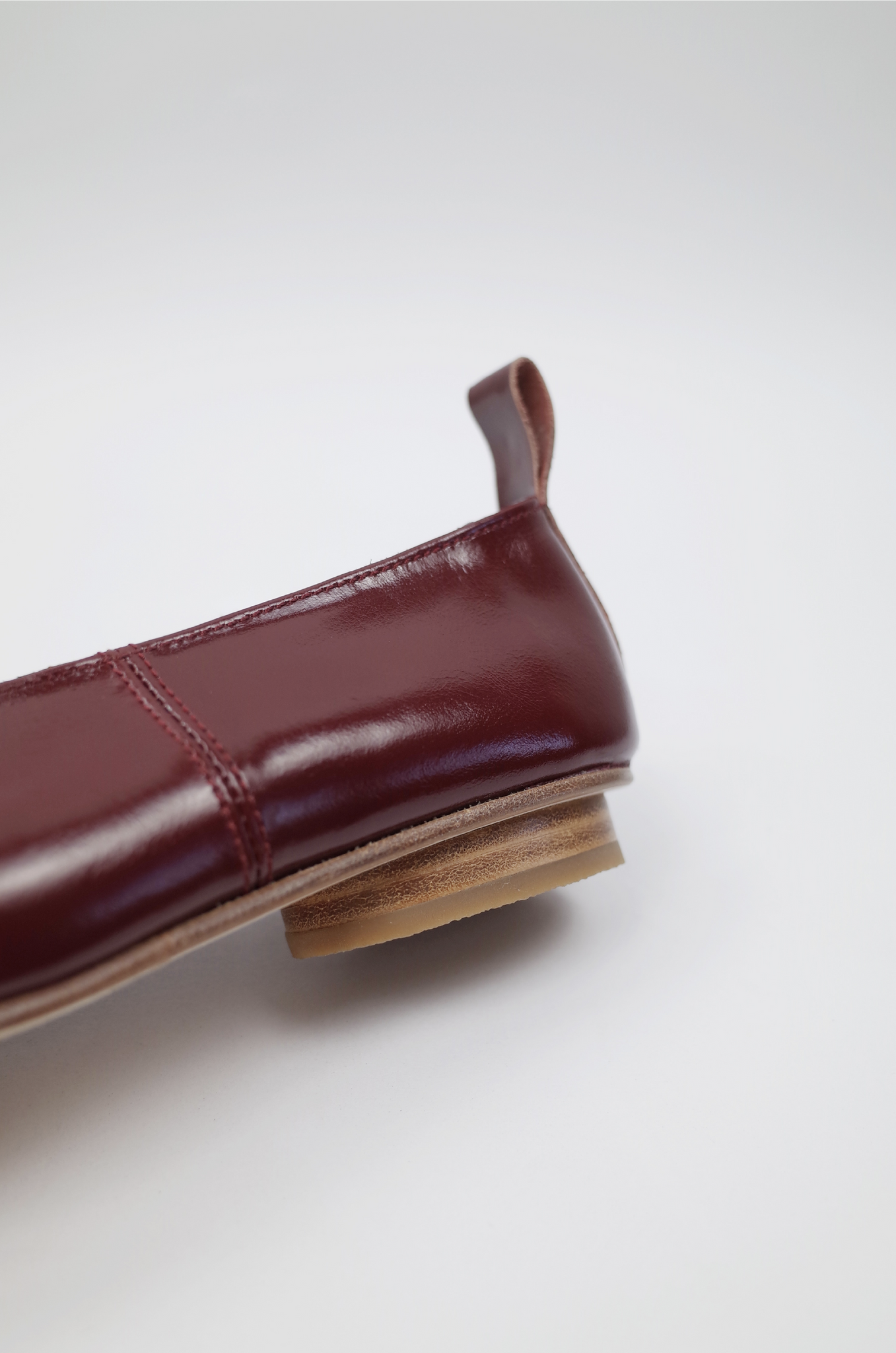 Craftsman Made Leather100% Flats Red Brown