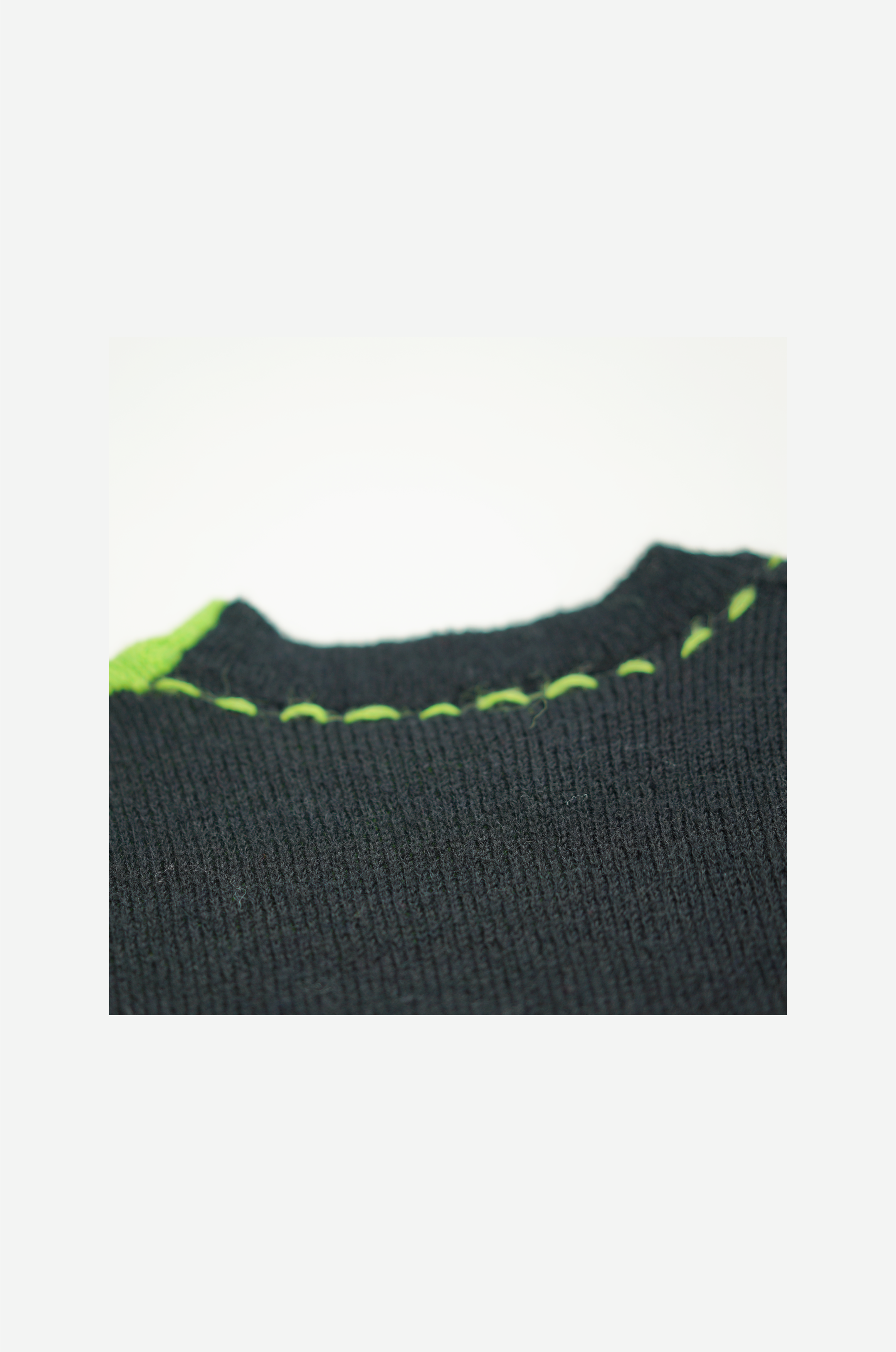 Patchwork Green Knit