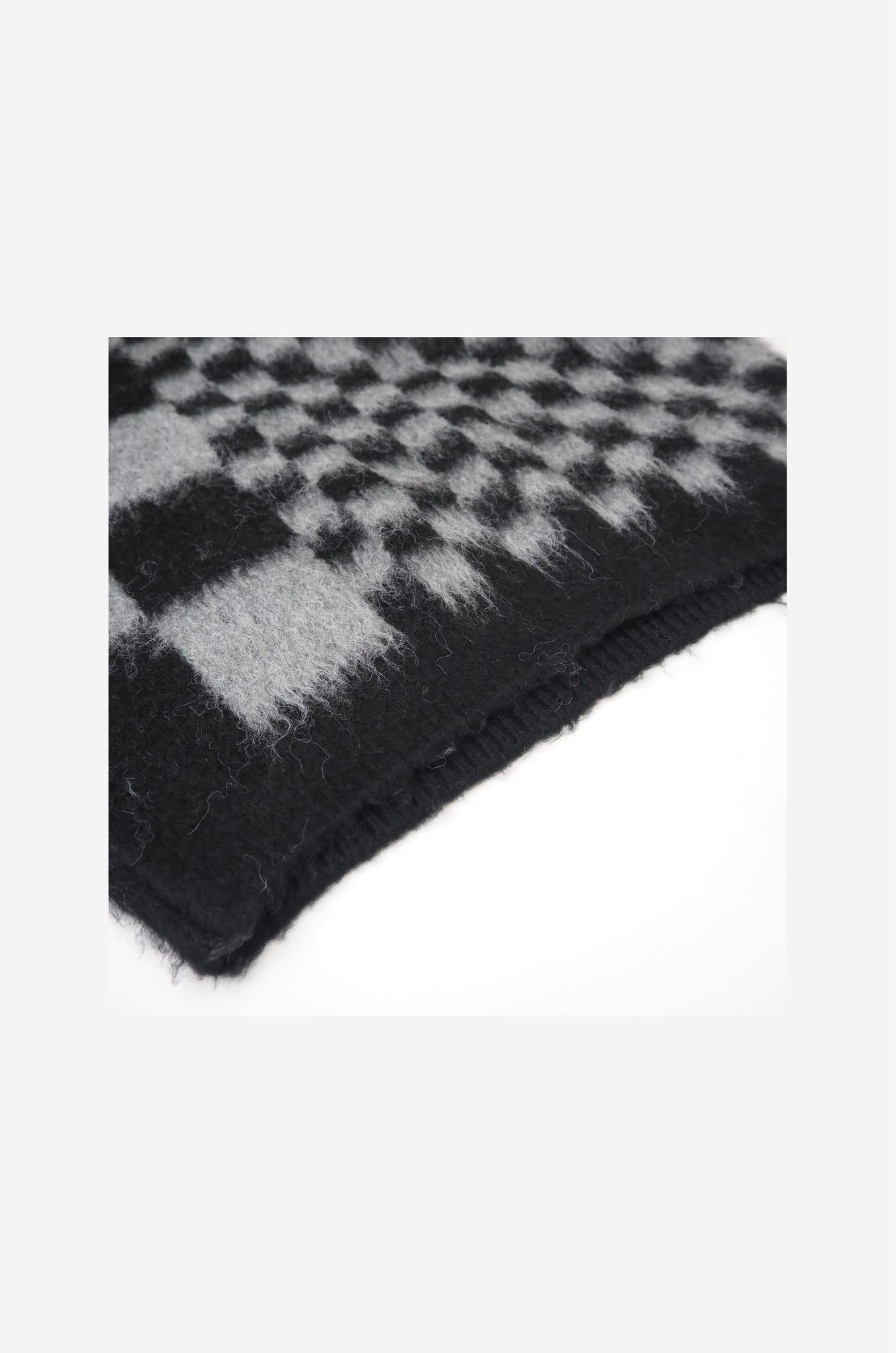Block Check Pattern Knit