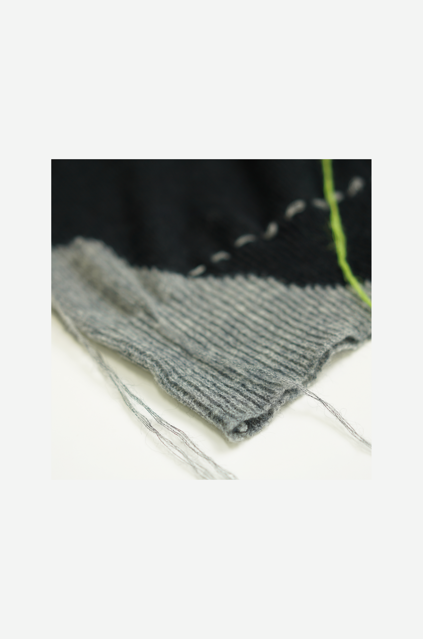 Patchwork Green Knit