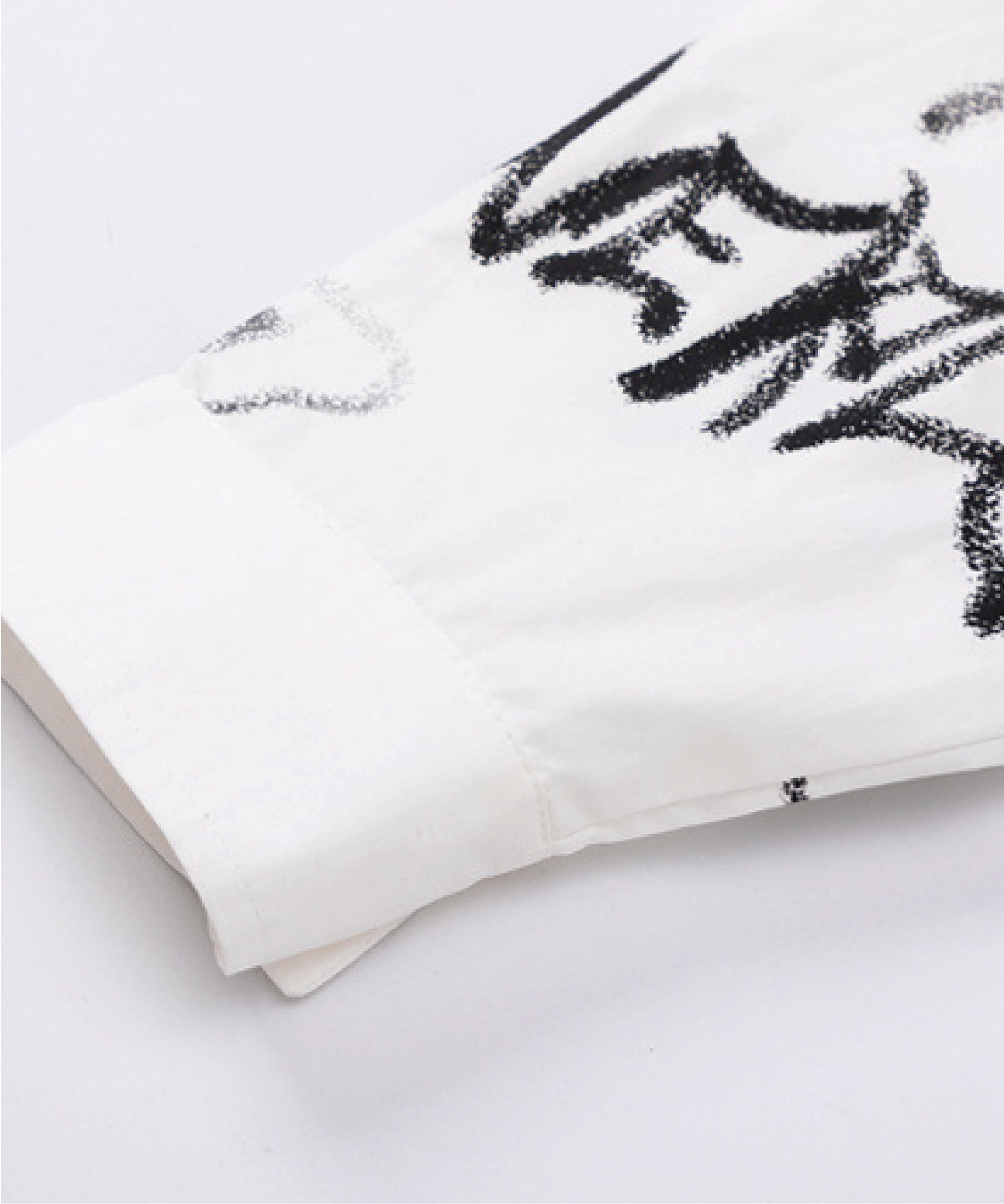 Letter Graffiti Long Sleeve Shirt