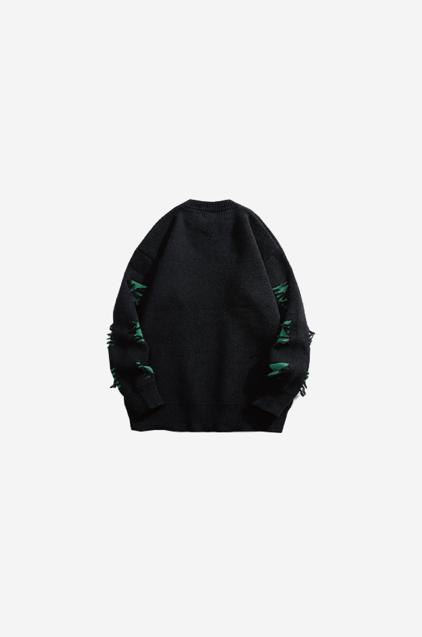 Block Broken Tassel Knit
