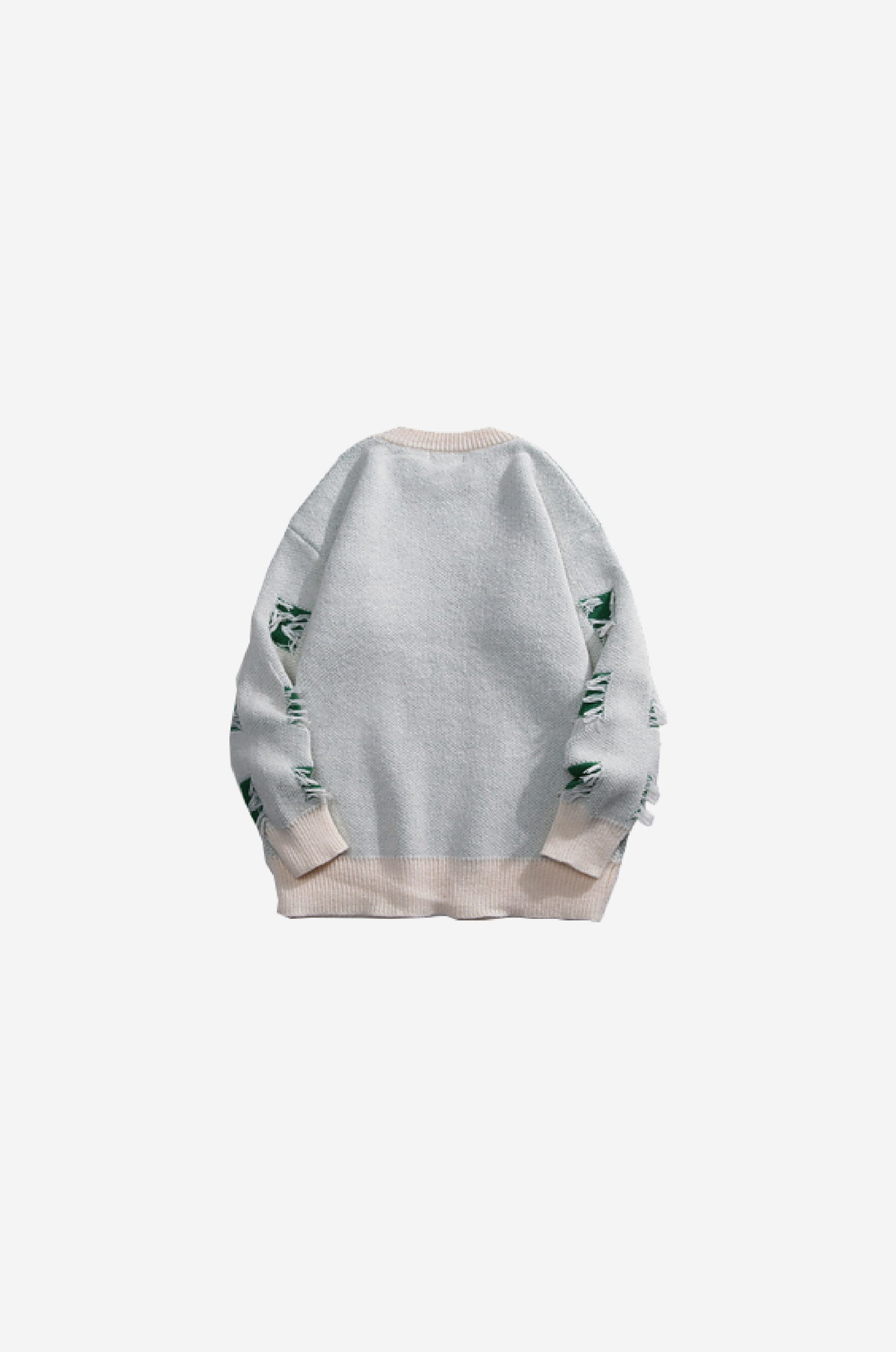 Block Broken Tassel Knit