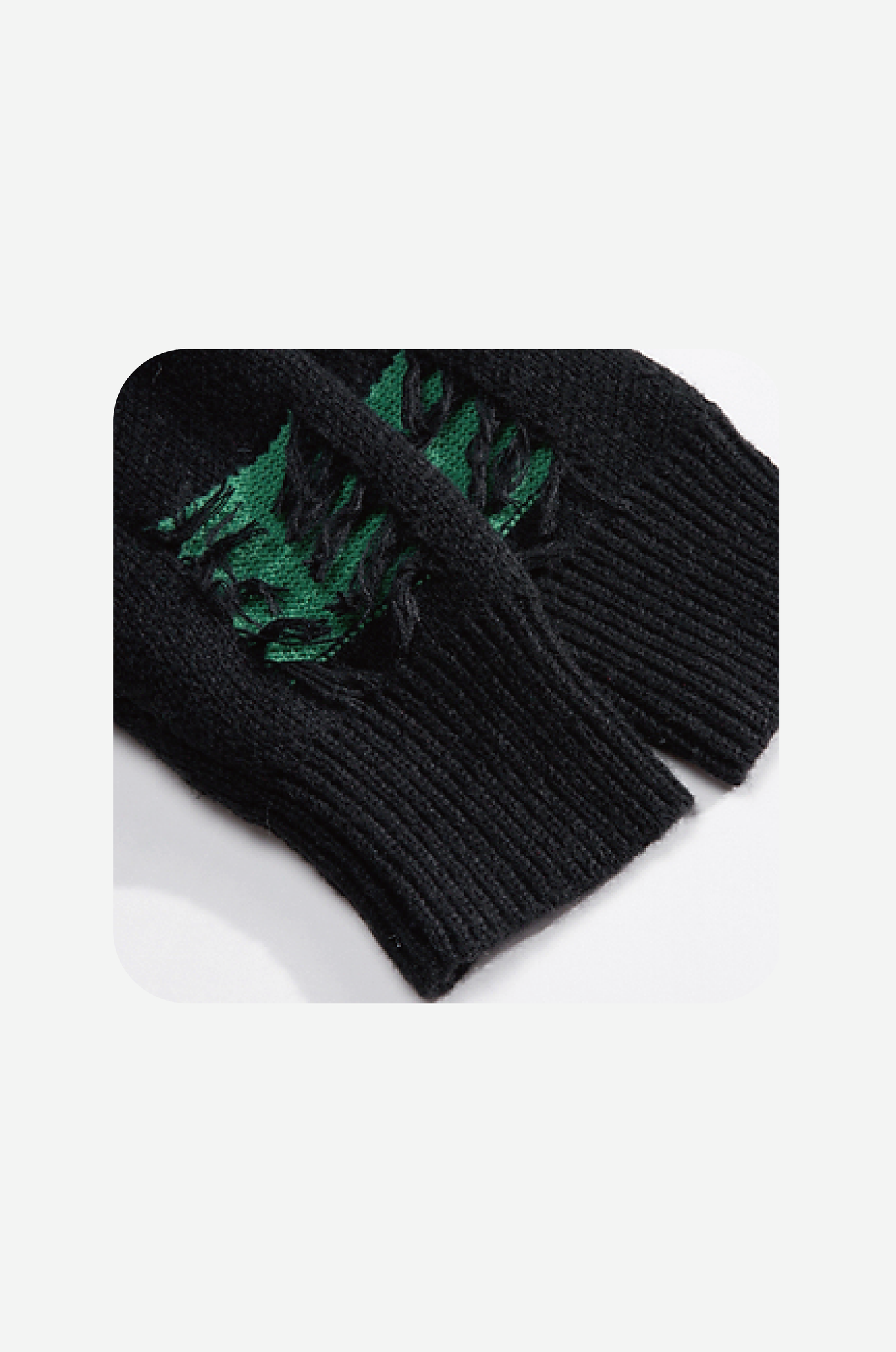 Block Broken Tassel Knit