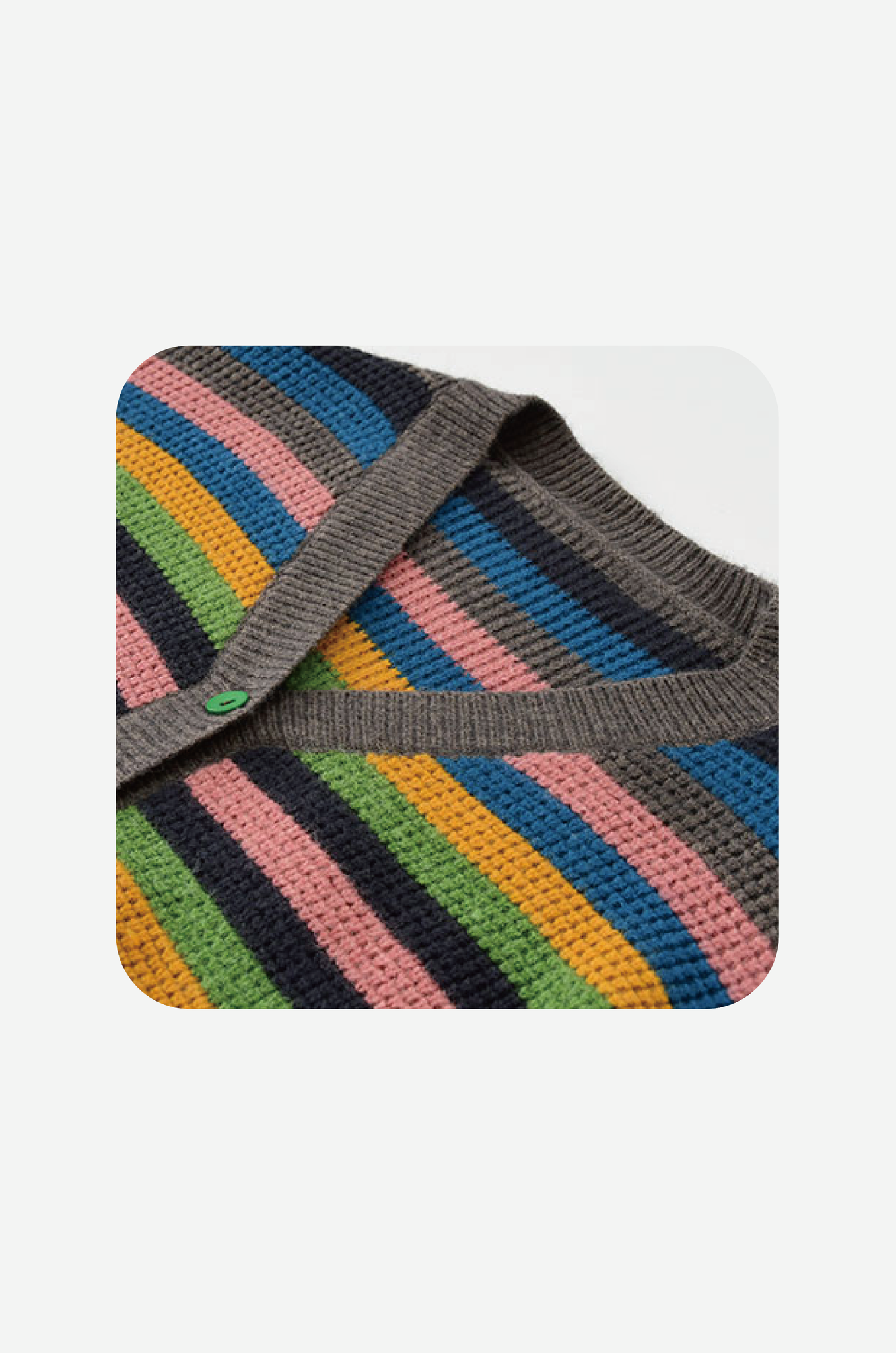 Mix Color Knit Cardigan