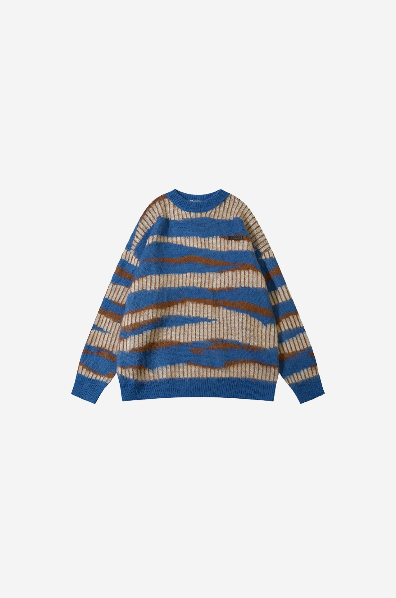 Irregular Stripe Pullover Knit